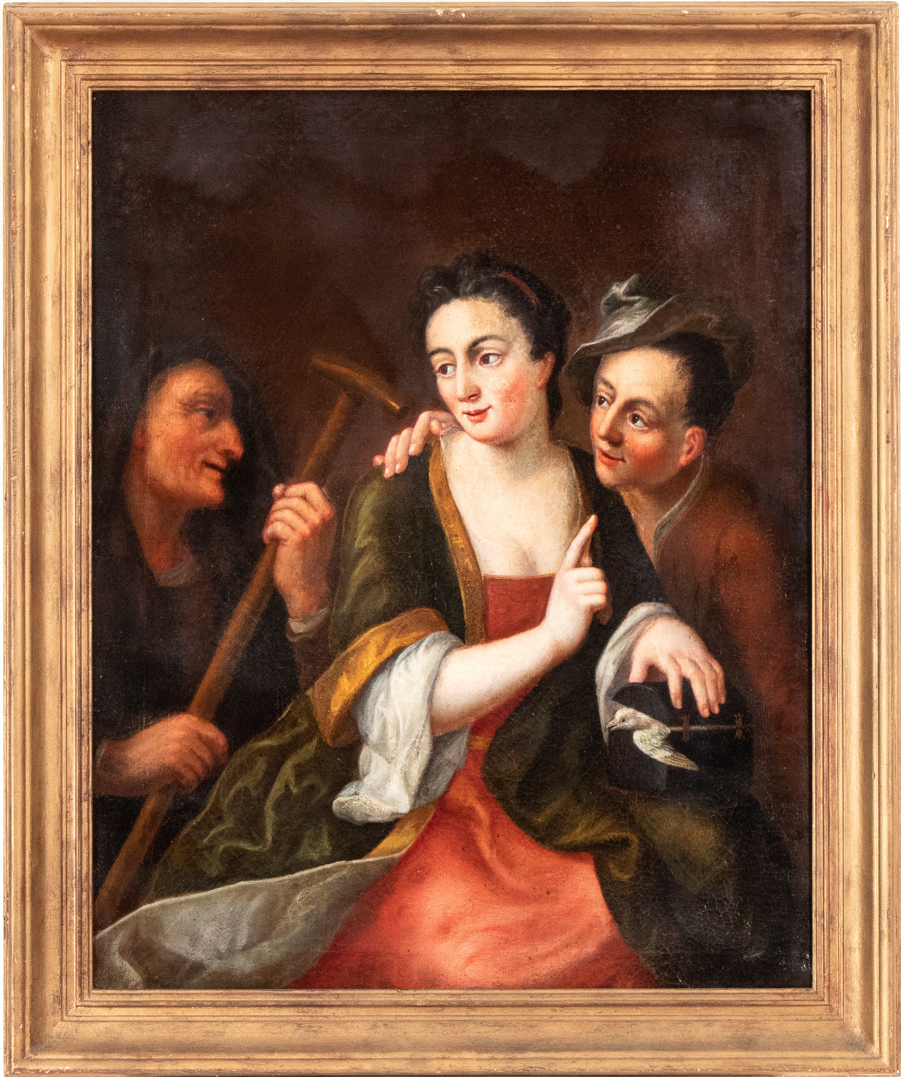 Artista Lombardo, XVIII Secolo - Scena allegorica, olio su tela