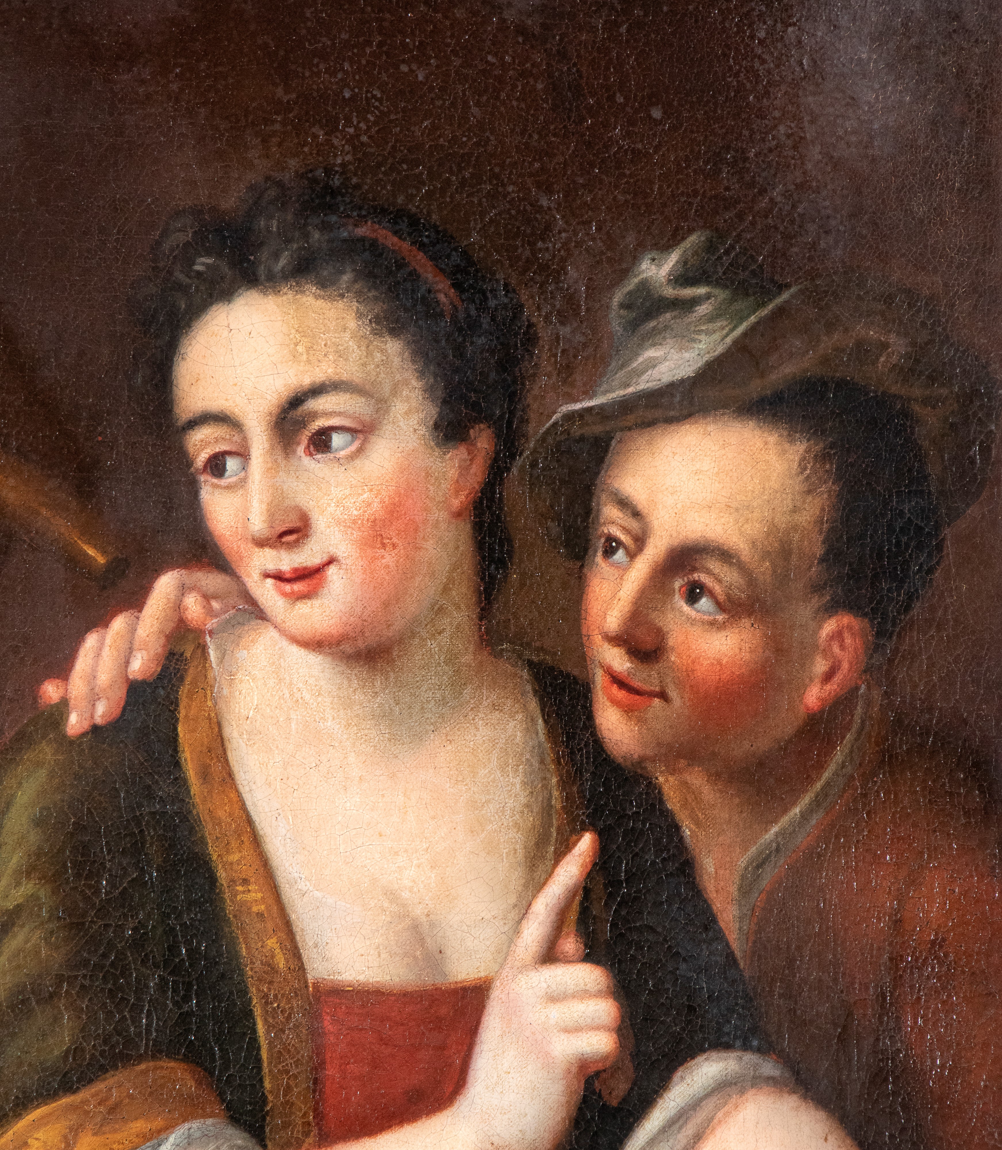 Artista Lombardo, XVIII Secolo - Scena allegorica, olio su tela