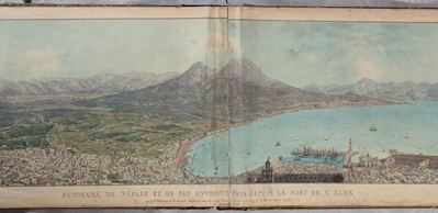 G. F. de Heilmann de Rondchatel, Panorama di Napoli e dei suoi dintorni, litografia, 1841