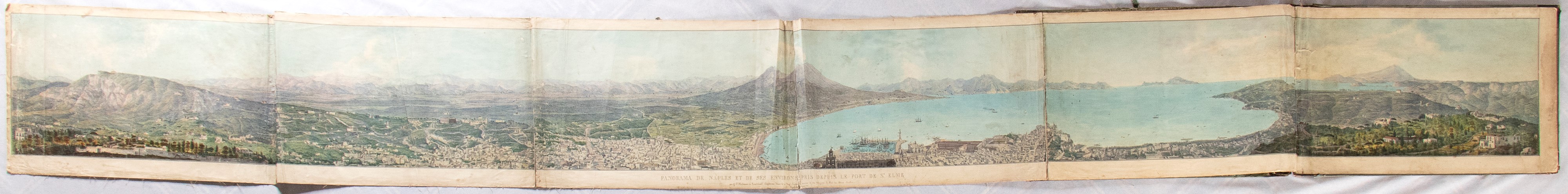 G. F. de Heilmann de Rondchatel, Panorama di Napoli e dei suoi dintorni, litografia, 1841