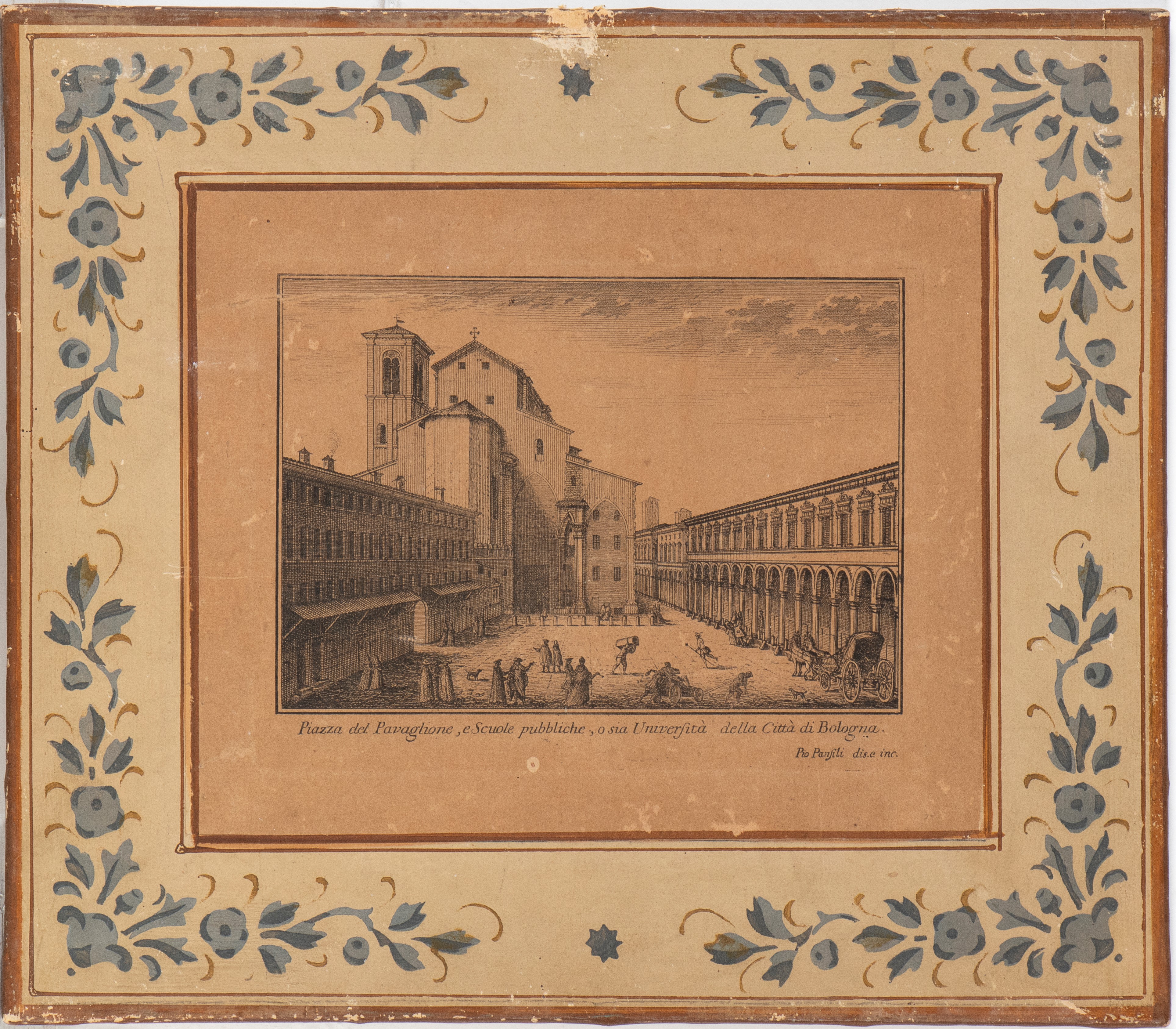 Pio Panfili - Dieci vedute di Bologna, acquaforte