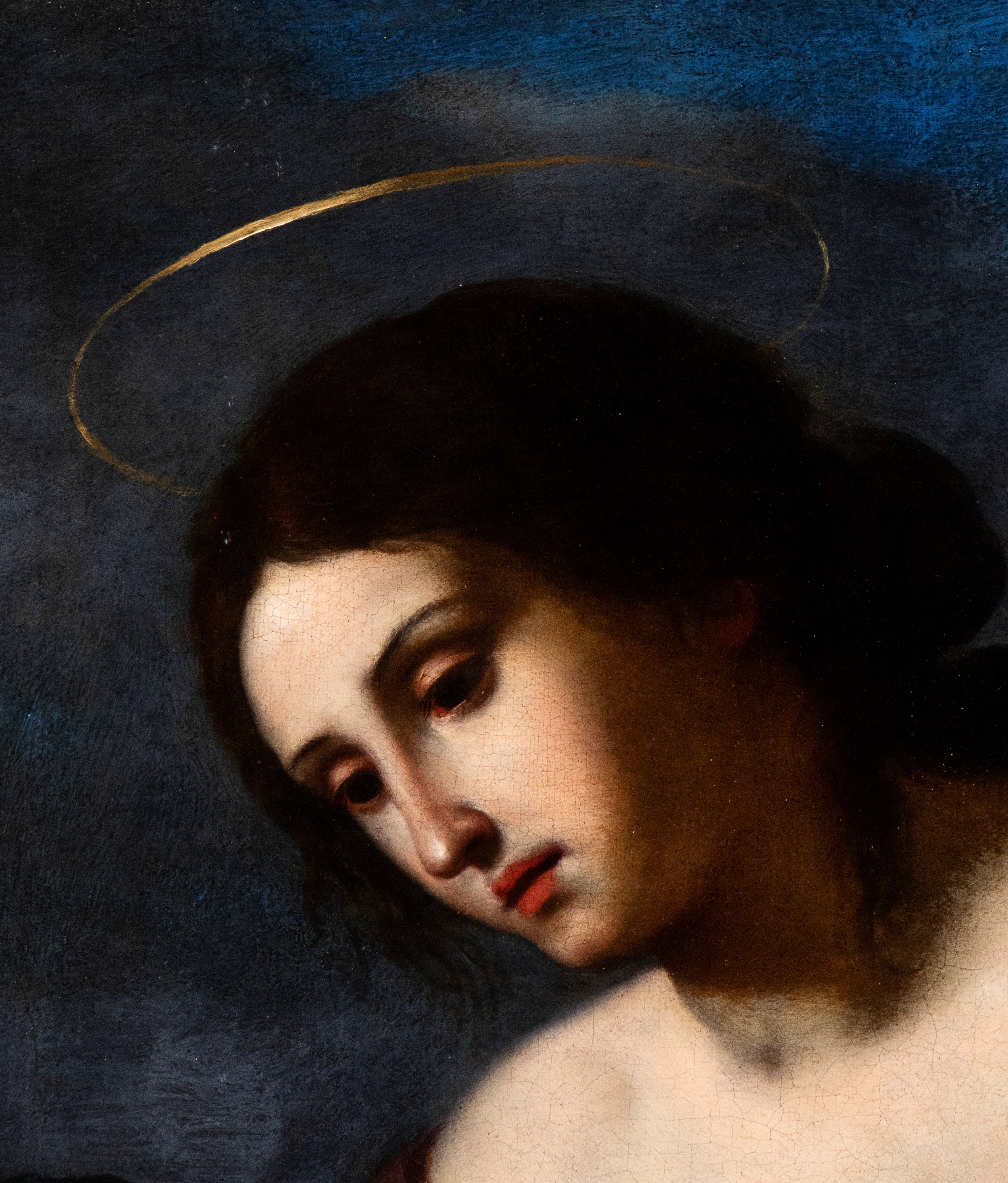 Giovan Francesco De Rosa Detto Pacecco De Rosa - Maddalena in meditazione, olio su tela