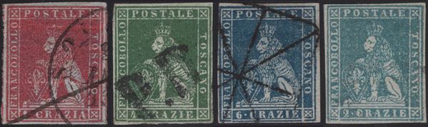 Toscana - I emissione, 4 esemplari.