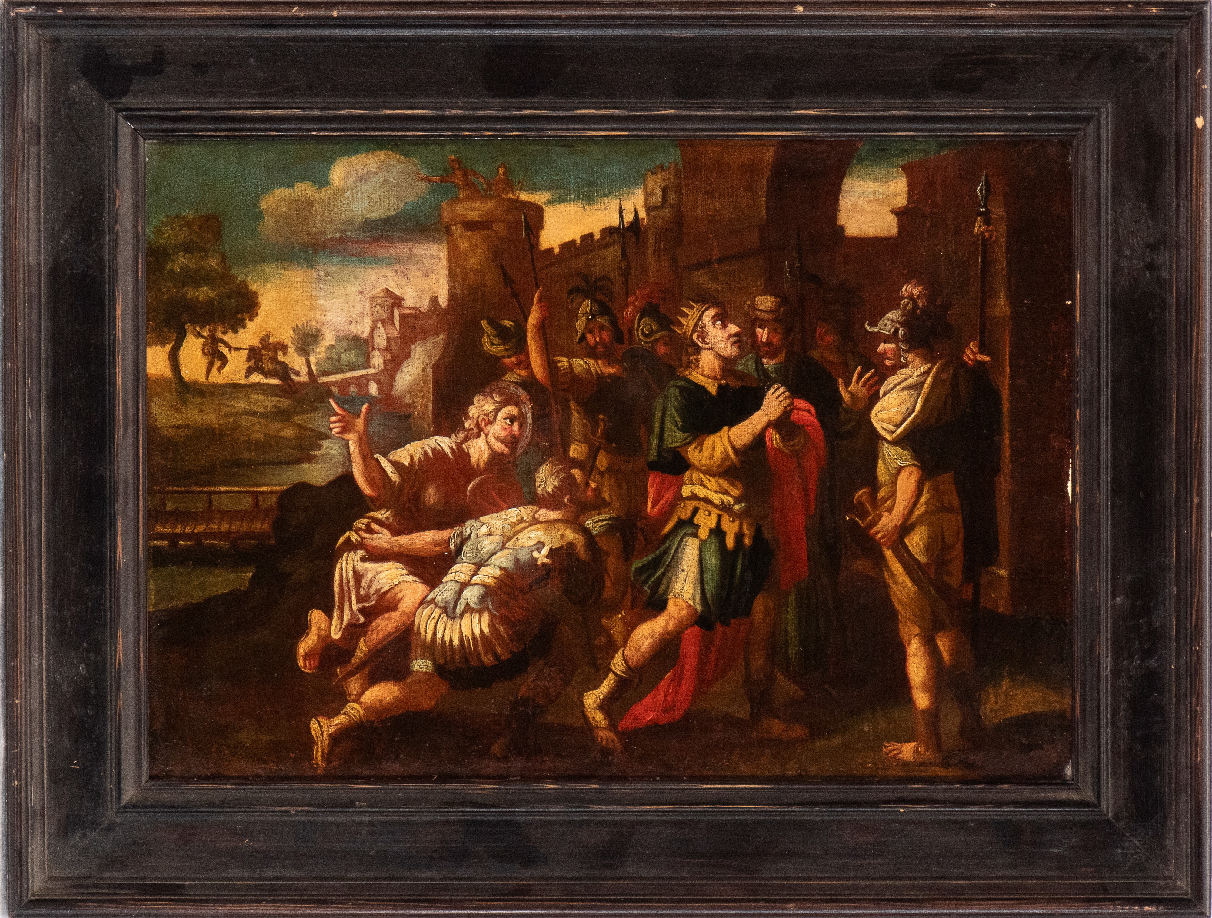 Artista Italiano, XVIII Secolo - Autore sconosciuto, Ingresso di Cristo a Gerusalemme e Sovrano i...