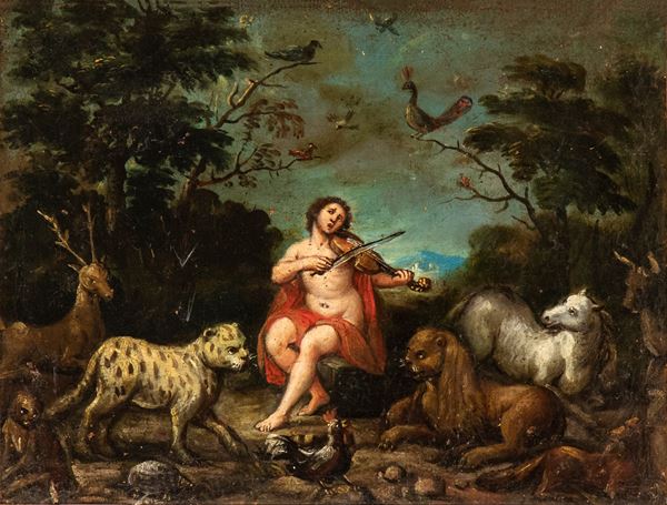 Artista fiammingo, XVII secolo - Orpheus
