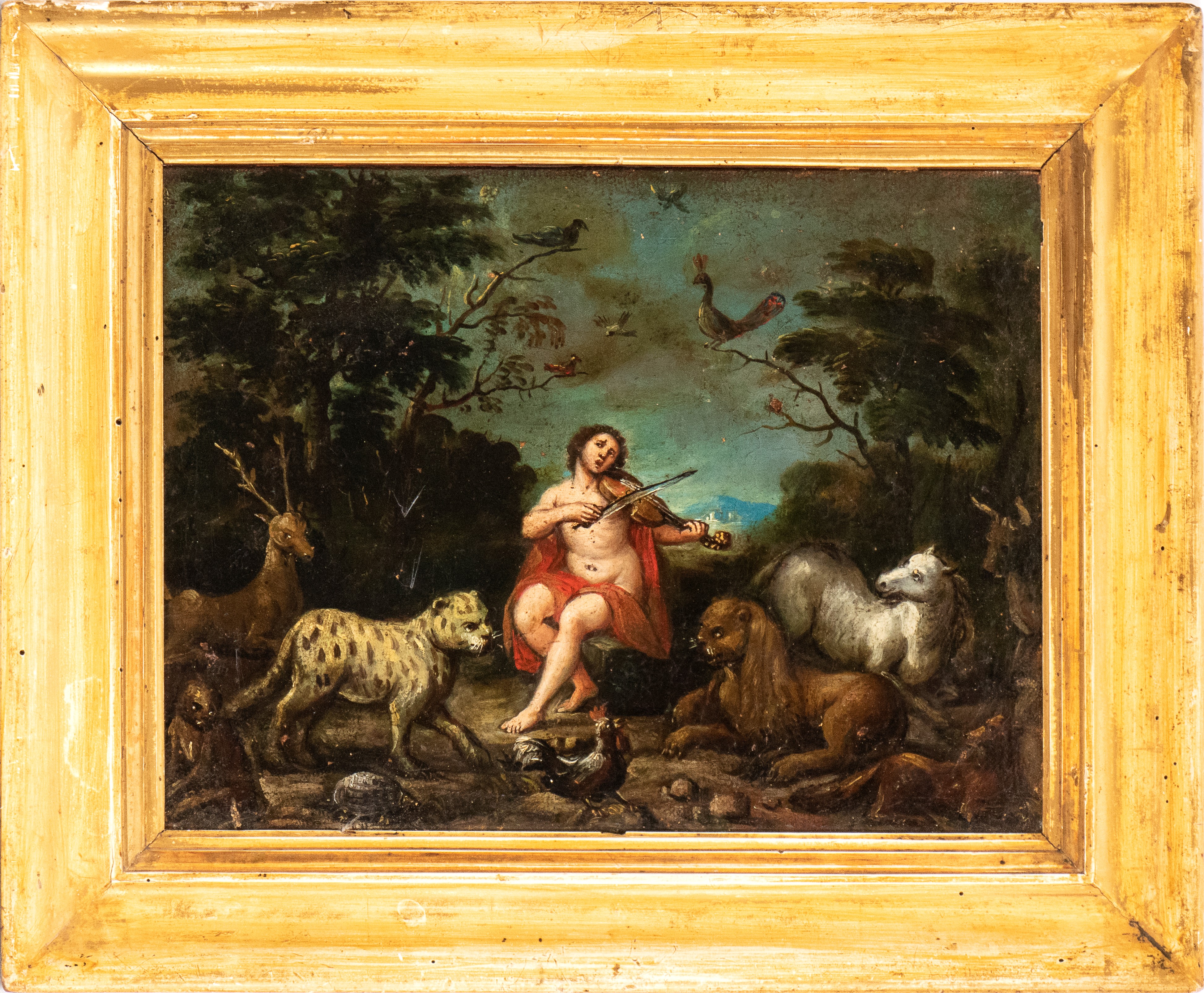 Artista Fiammingo, XVII Secolo - Autore sconosciuto, Orfeo, olio su tela