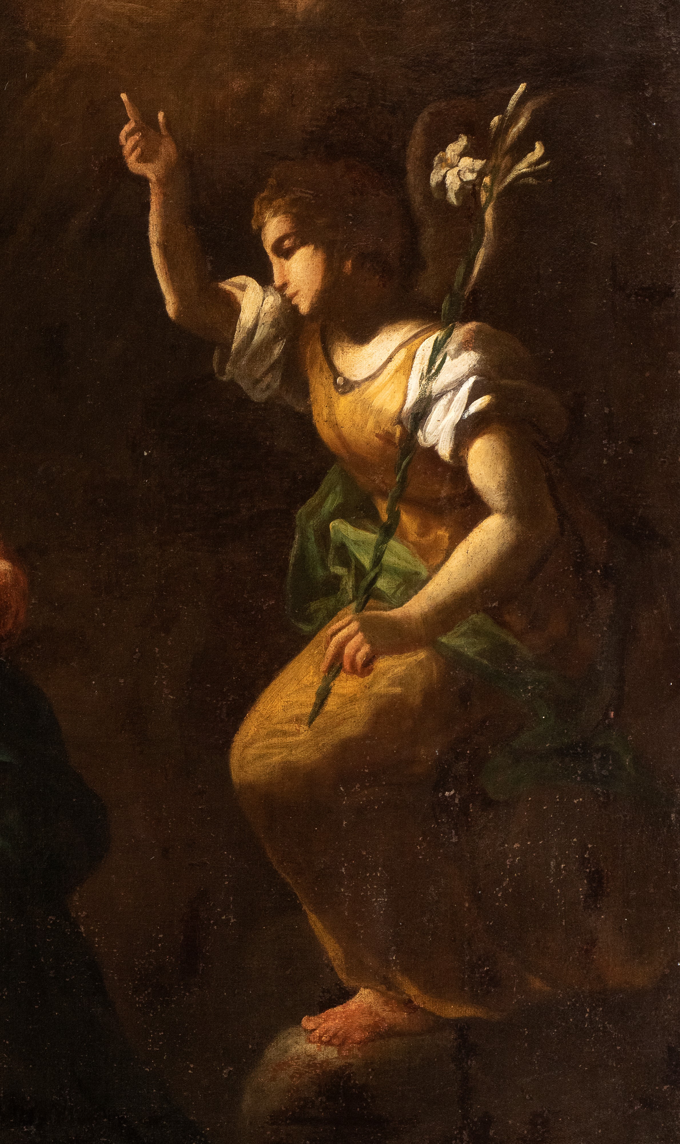 Artista Napoletano, XVII Secolo - Annunciazione, olio su tela
