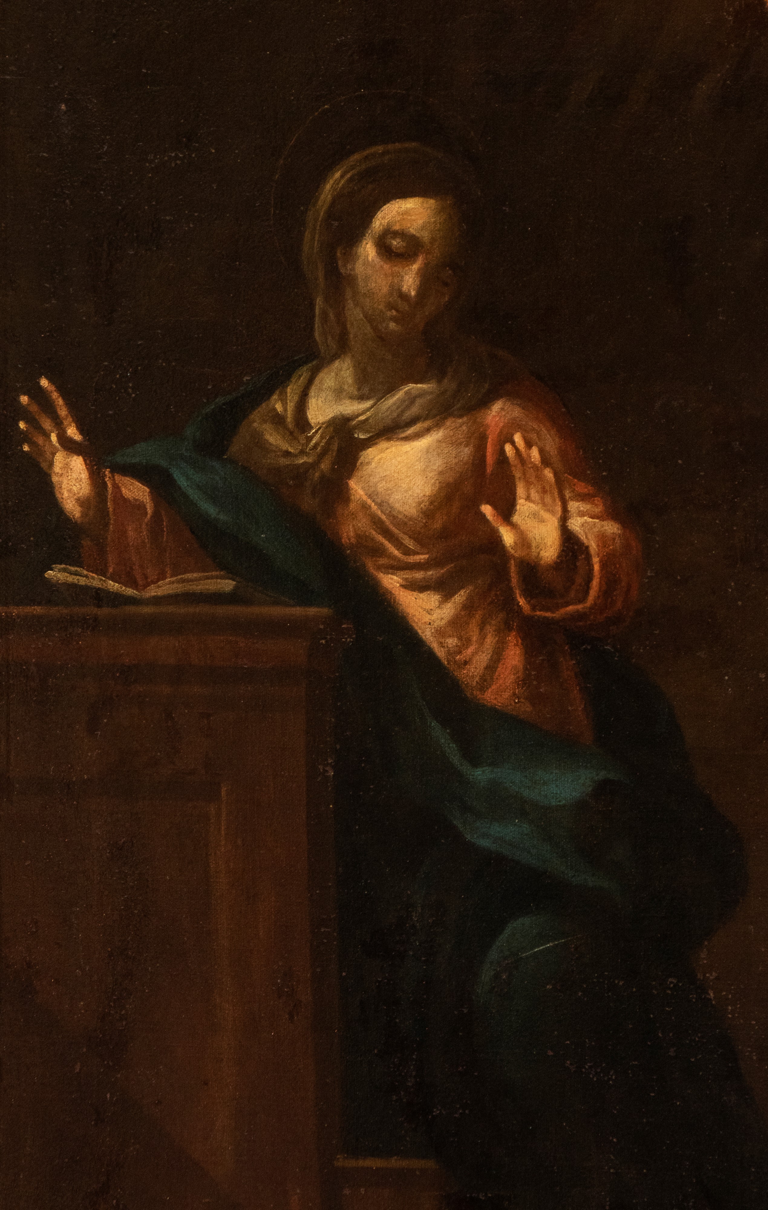 Artista Napoletano, XVII Secolo - Annunciazione, olio su tela