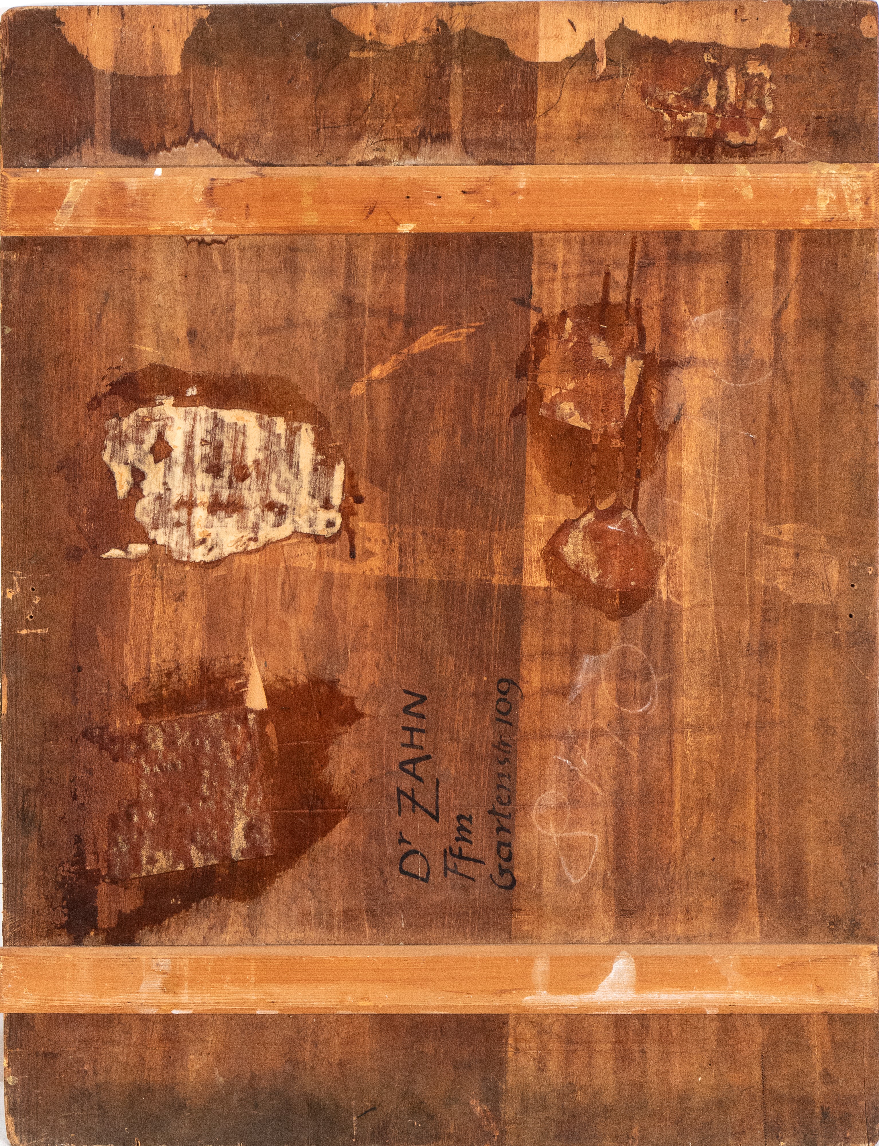 Artista Centro-italiano, XVII - XVIII Secolo - Madonna in preghiera, olio su tela riportato su ta...