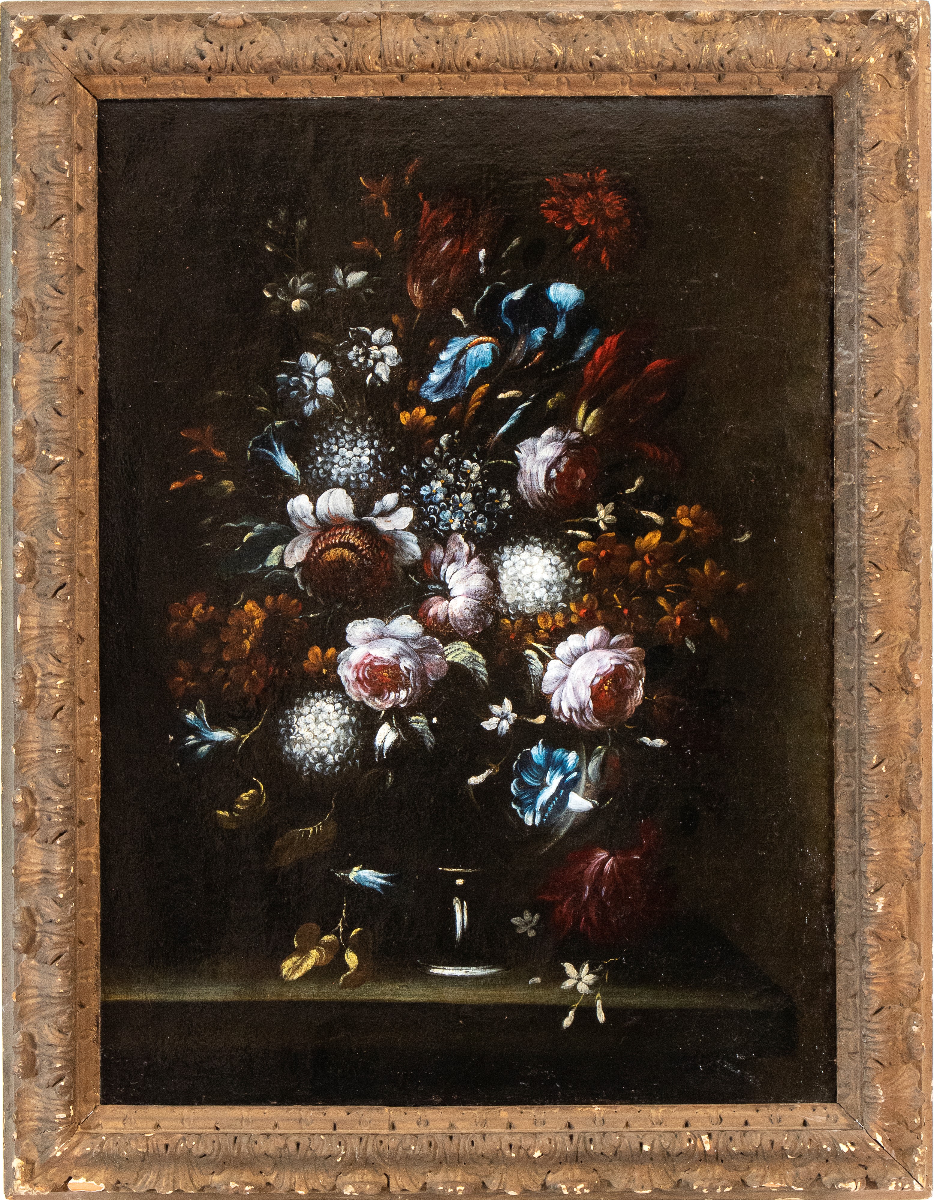 Artista Fiammingo, XVII Secolo - Bouquet di fiori, olio su tela