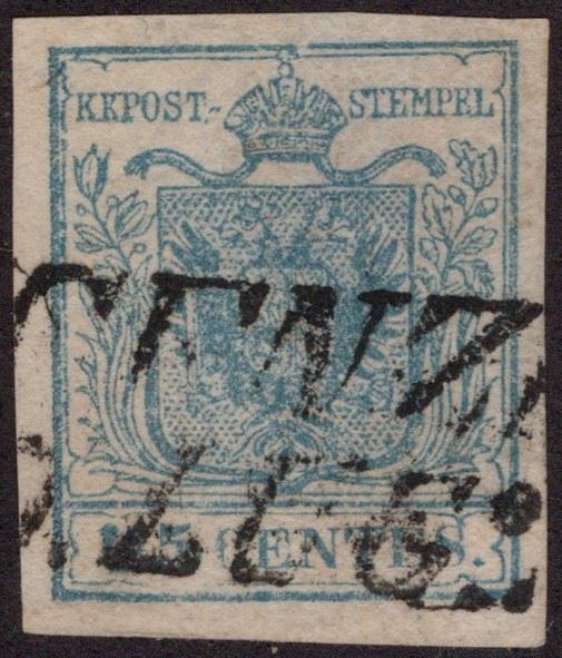 Lombardo Veneto - 45 cent. interessante clichè.