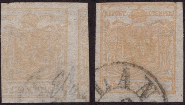 Lombardo Veneto - Stampa recto verso