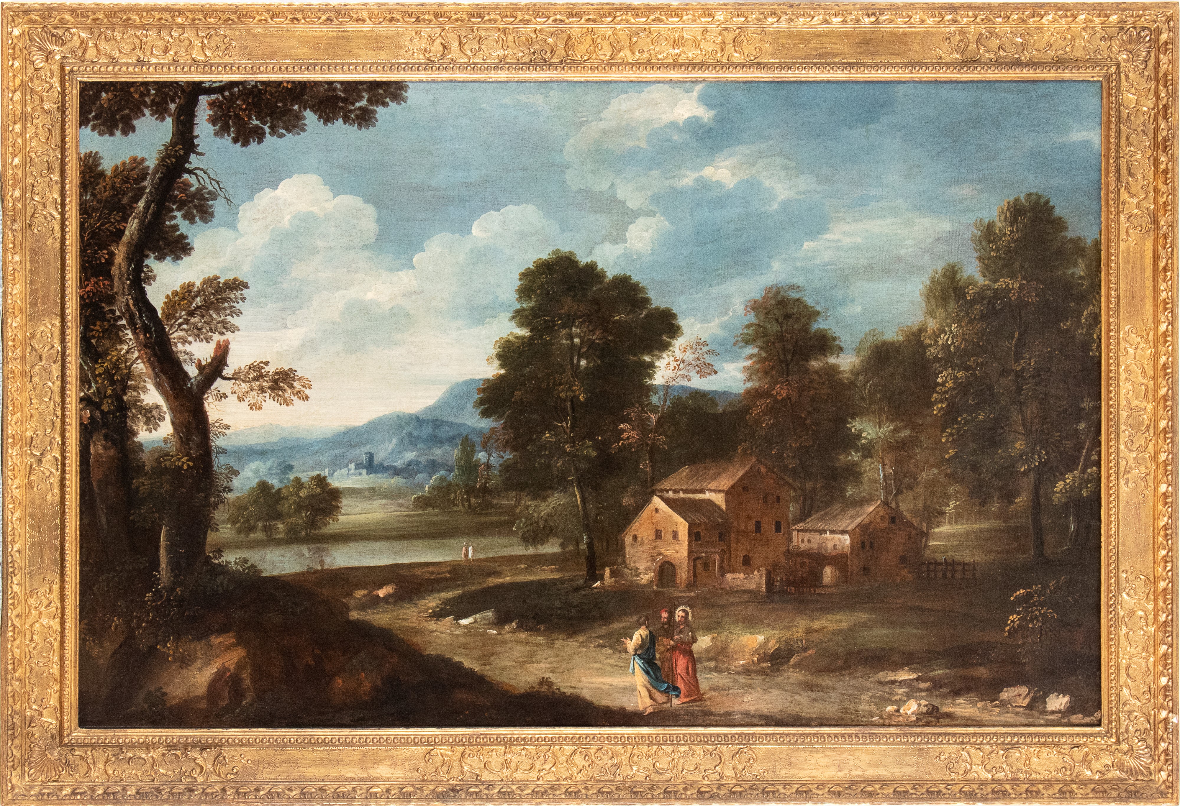 Paesaggio con incontro ad Emmaus