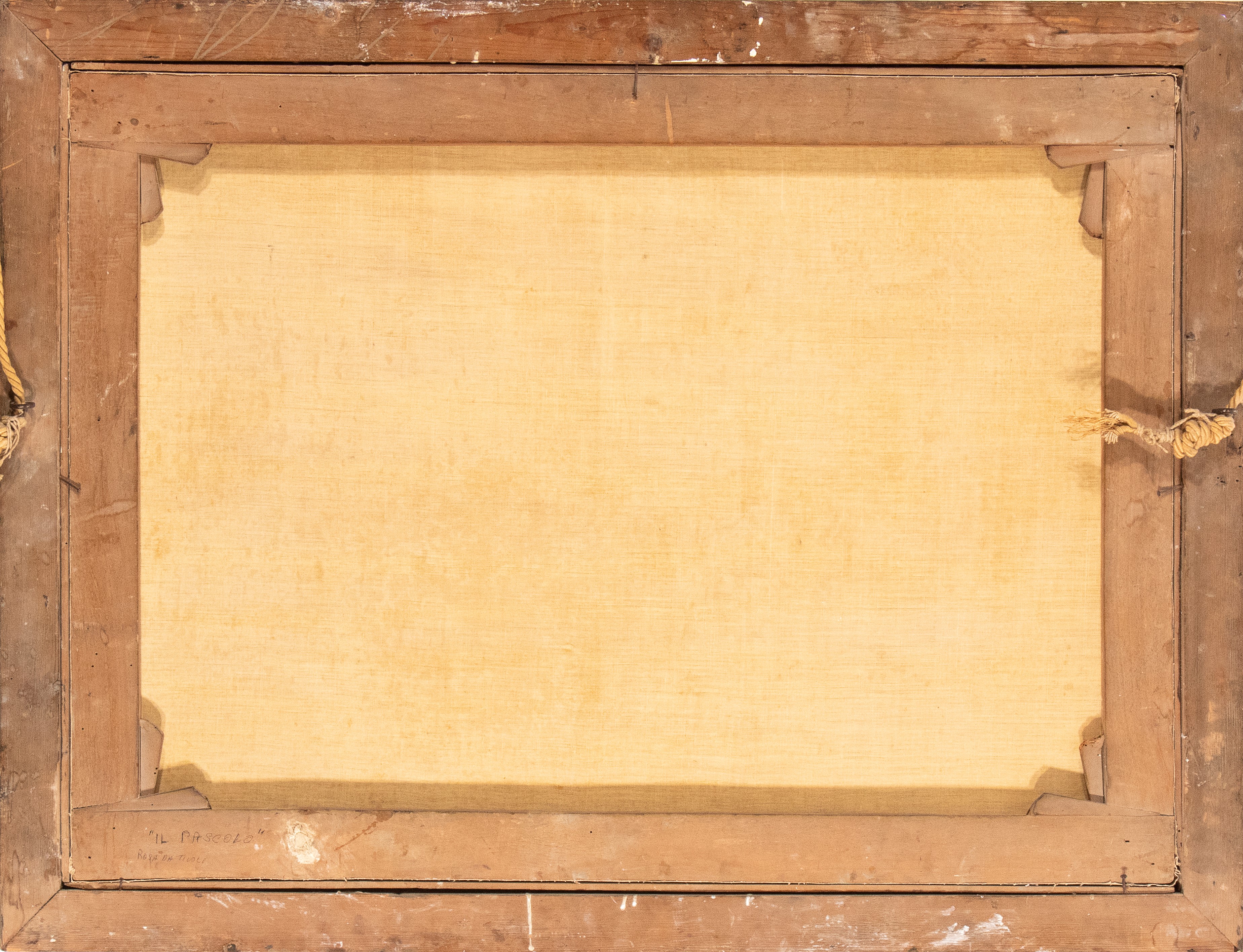 Gregge a riposo con pastore che fuma la pipa