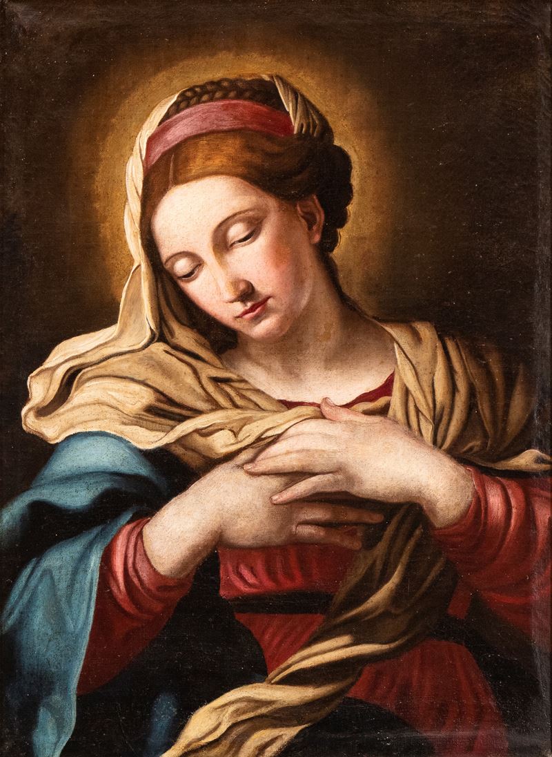 Giovanni Battista Salvi Sassoferrato - Madonna annunciata, olio su tela