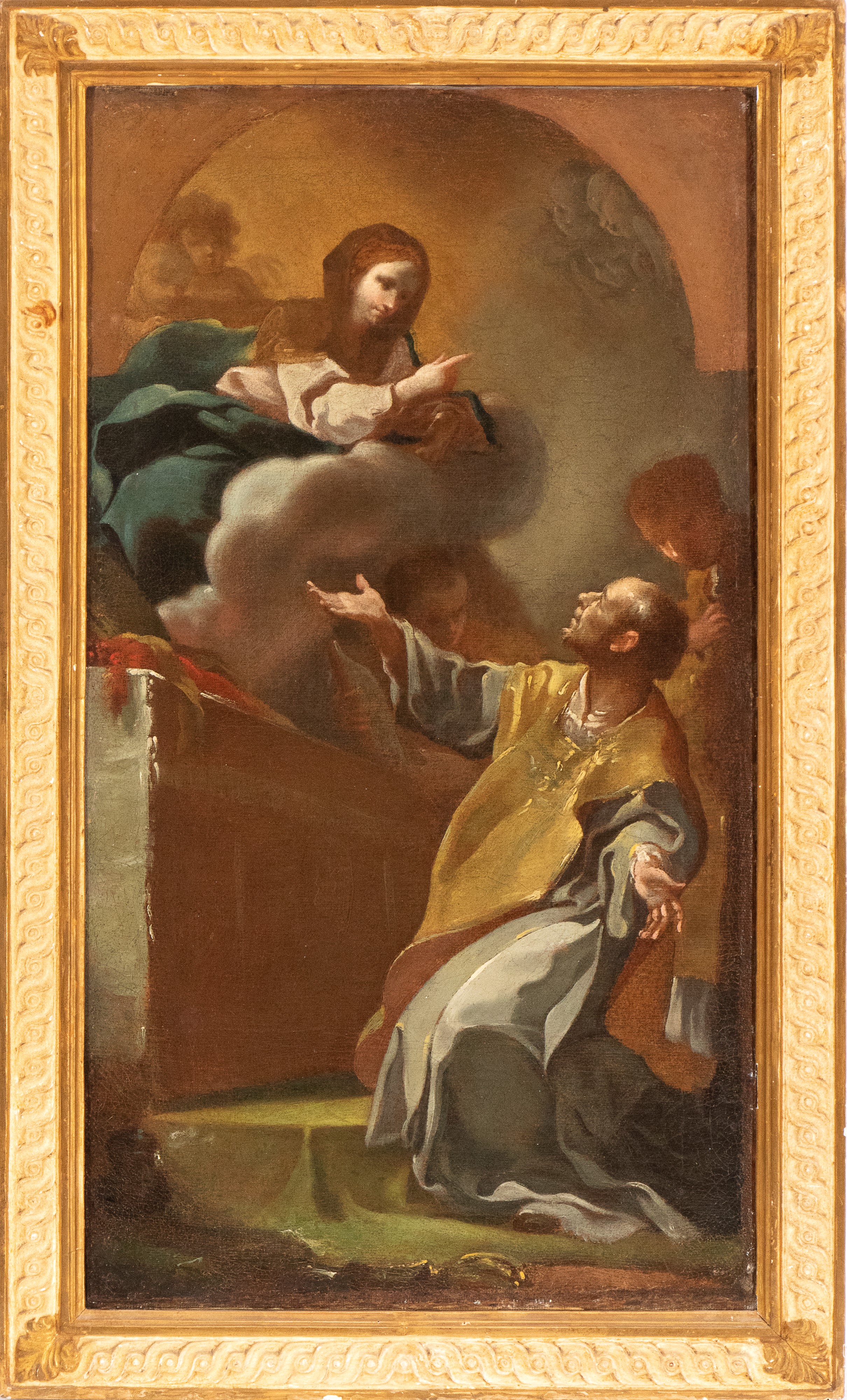 Antonio González Velázquez - Visione mistica di San Filippo Neri, olio su tela