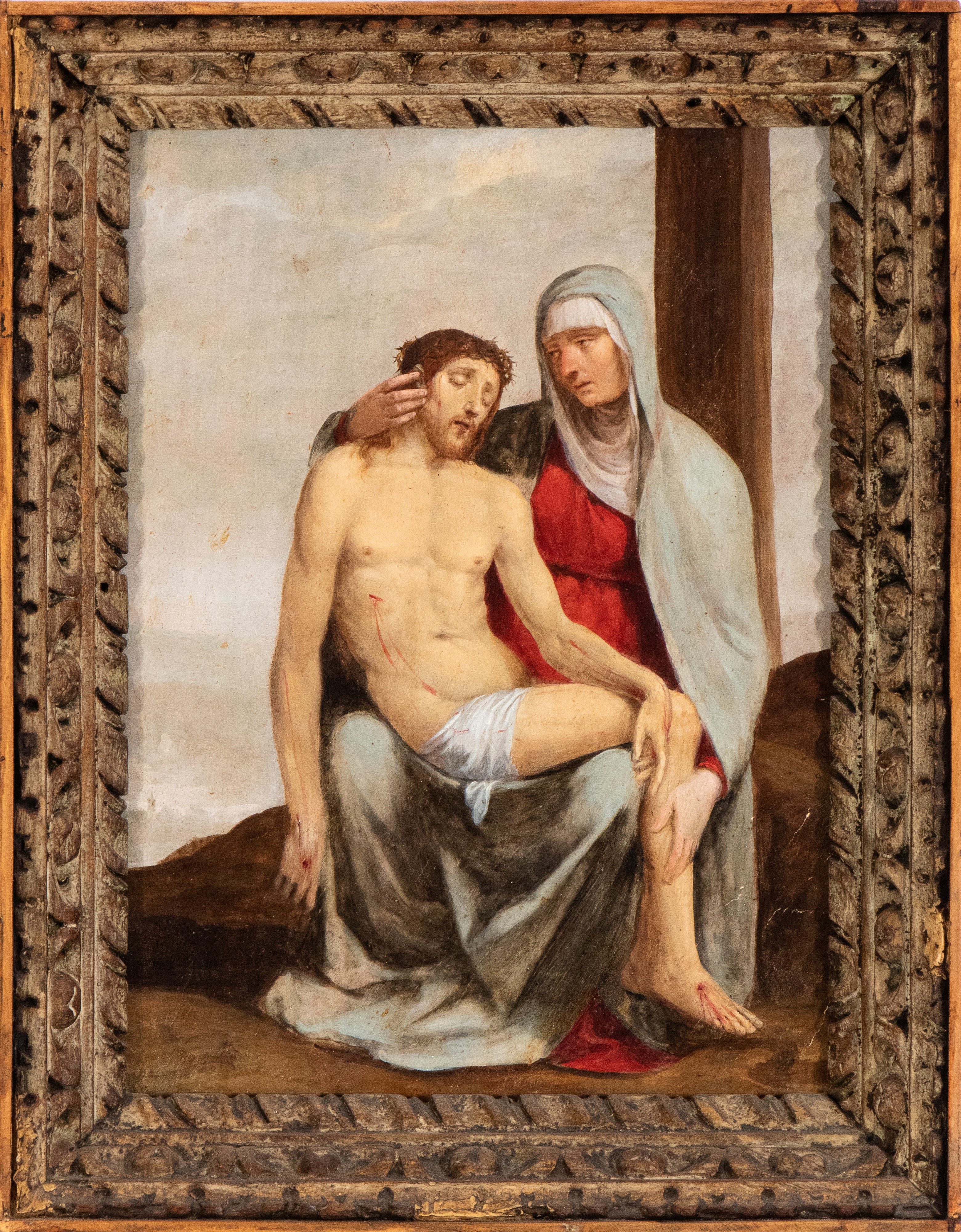 Ventura Salimbeni - Pietà, olio su tavola