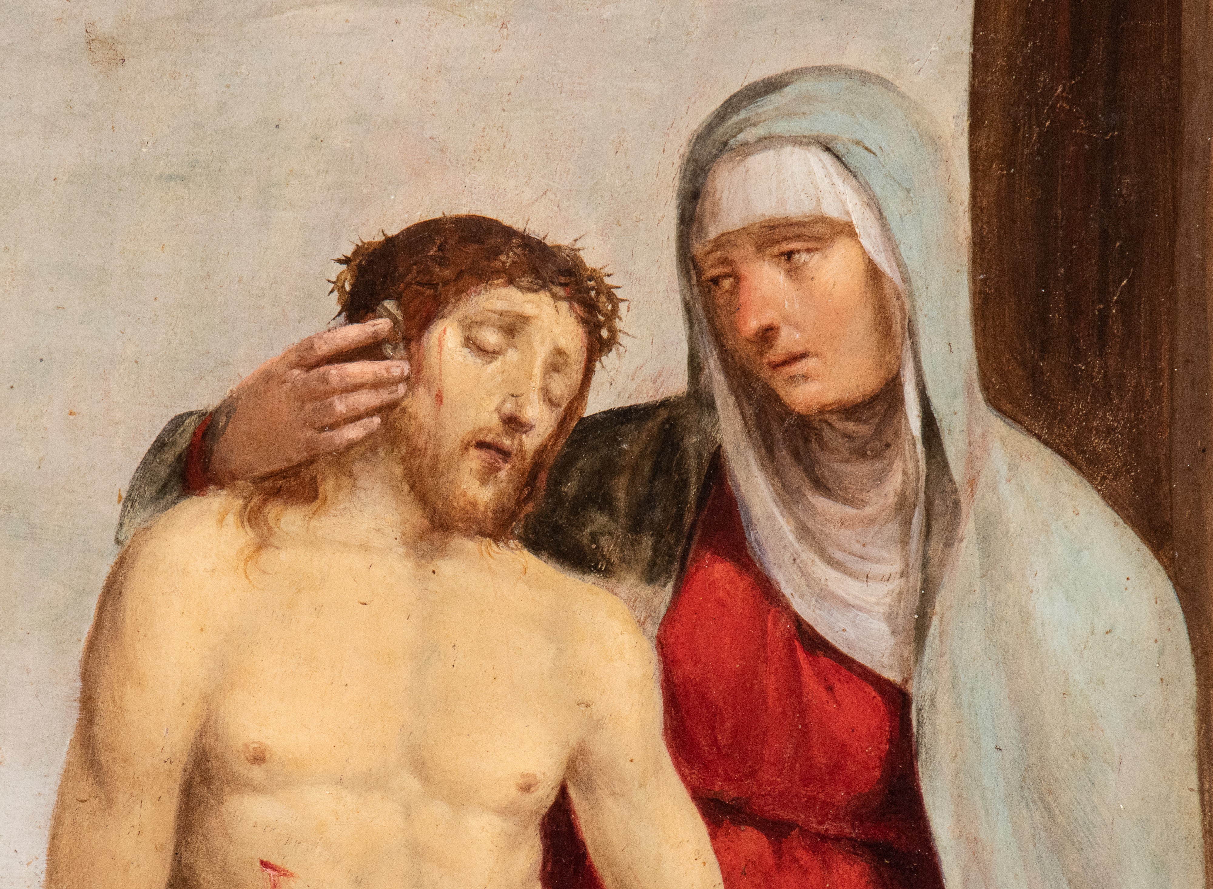 Ventura Salimbeni - Pietà, olio su tavola