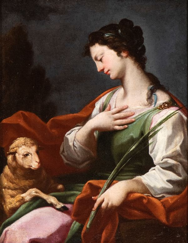 Corrado Giaquinto - Saint Agnes