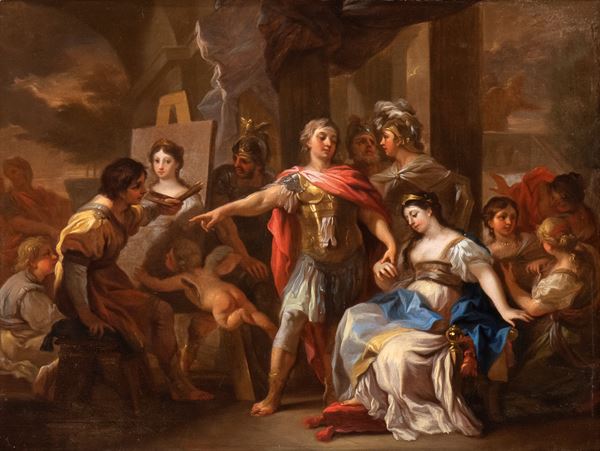 Francesco Solimena - Apelles paints Campaspe in the presence of Alexander the Great