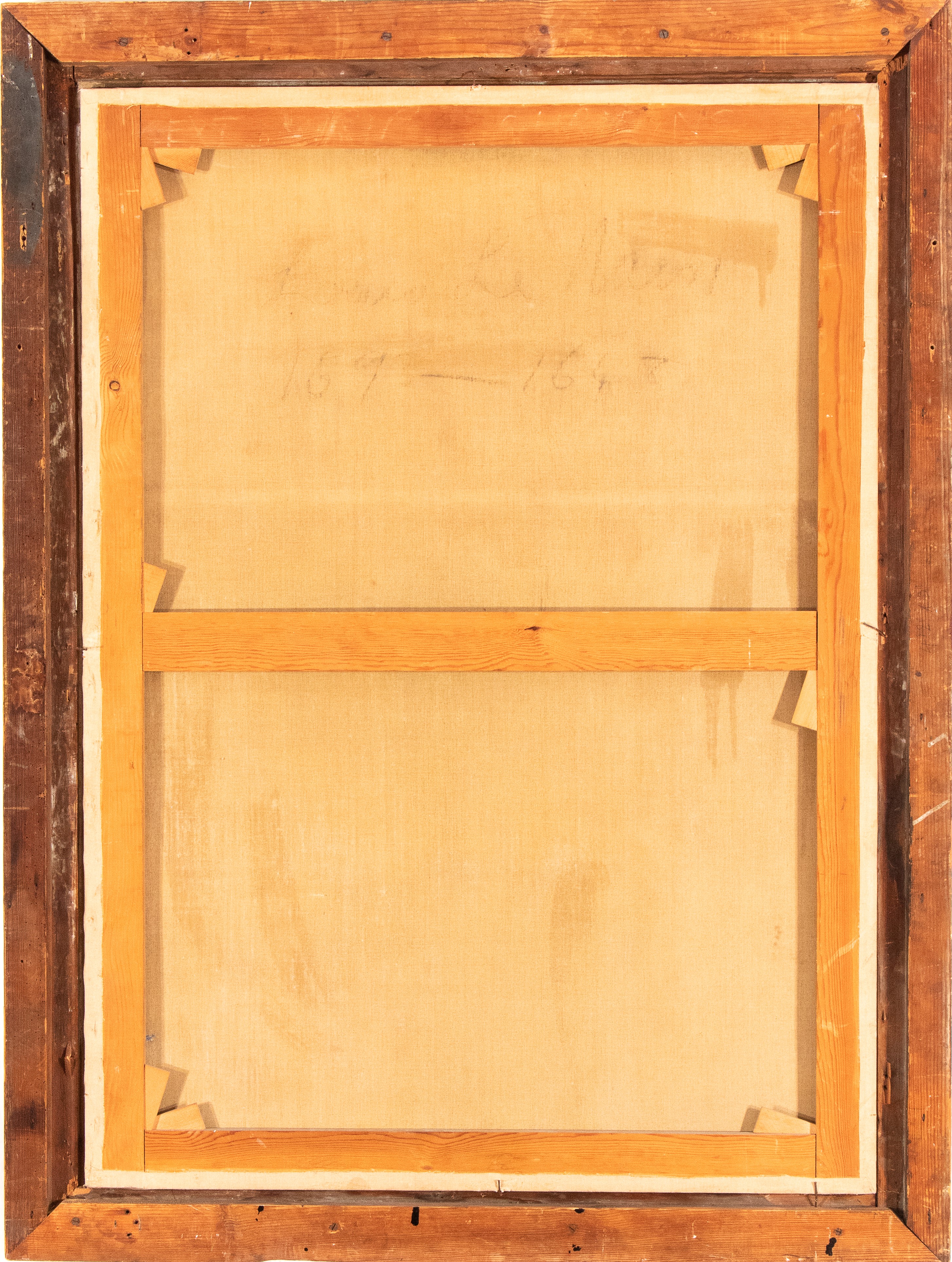 Ritratto di anziana donna con fuso e cagnolino