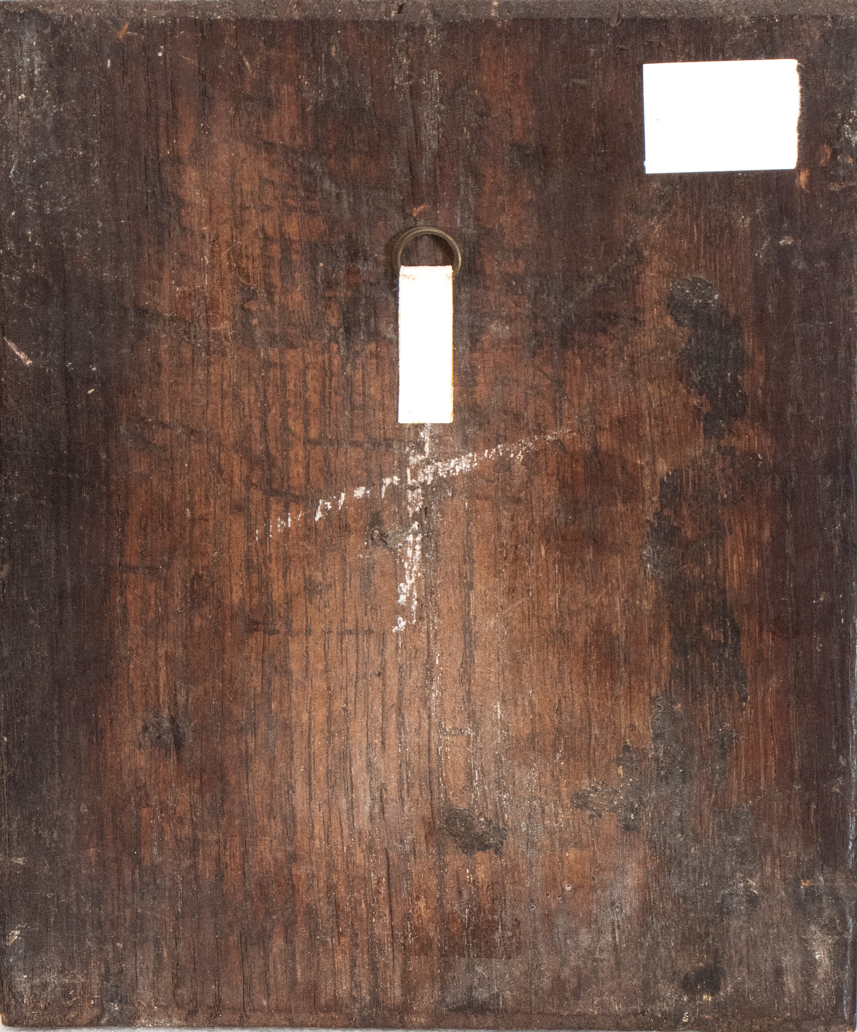 Artista Fiammingo, XVII-XVIII Secolo - Fumatore di pipa in osteria, olio su tavola