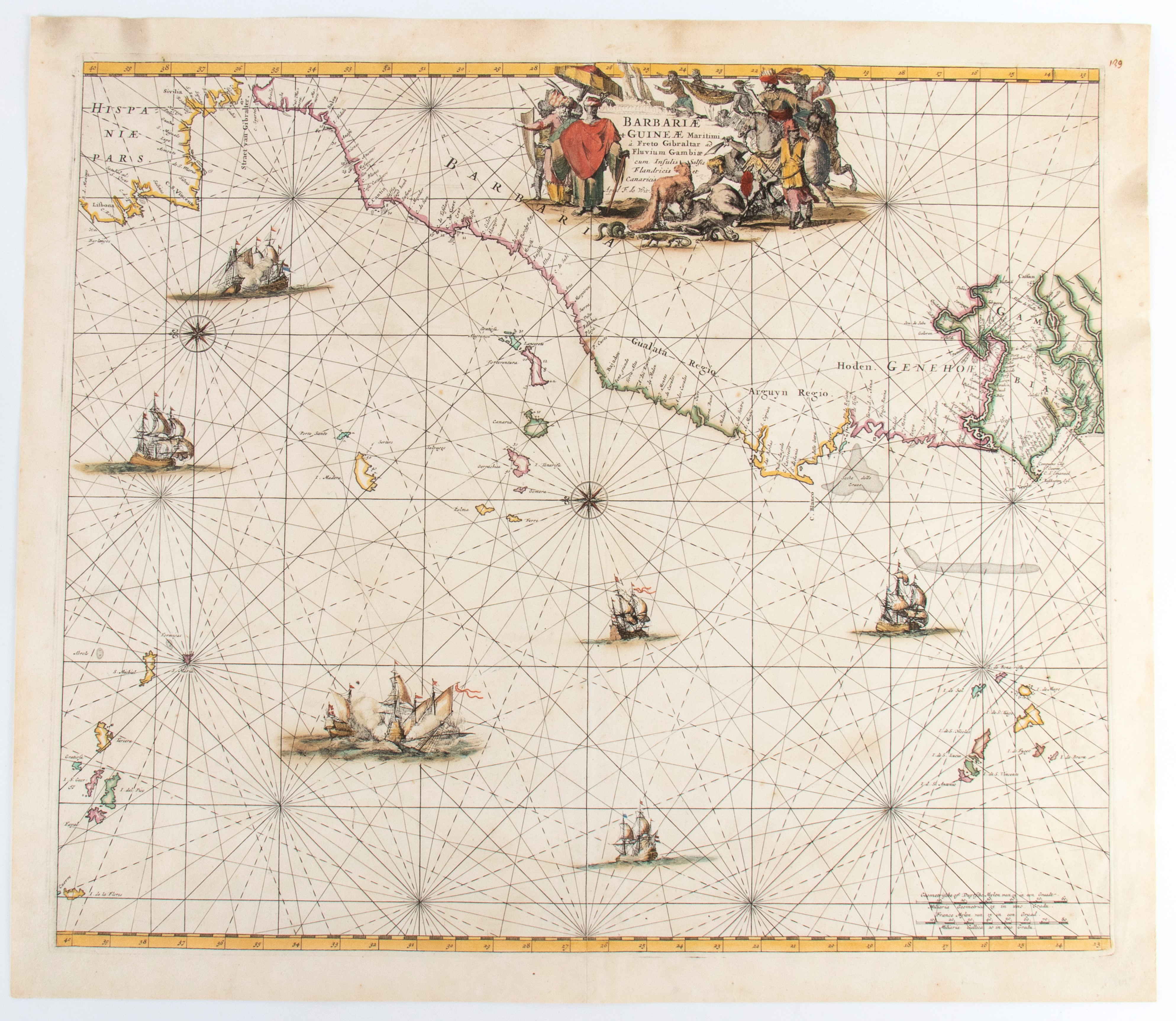 [Africa - carte nautiche] Occidentalior Tractus Indiarum Orientalium | Tractus Littorales Guineae...