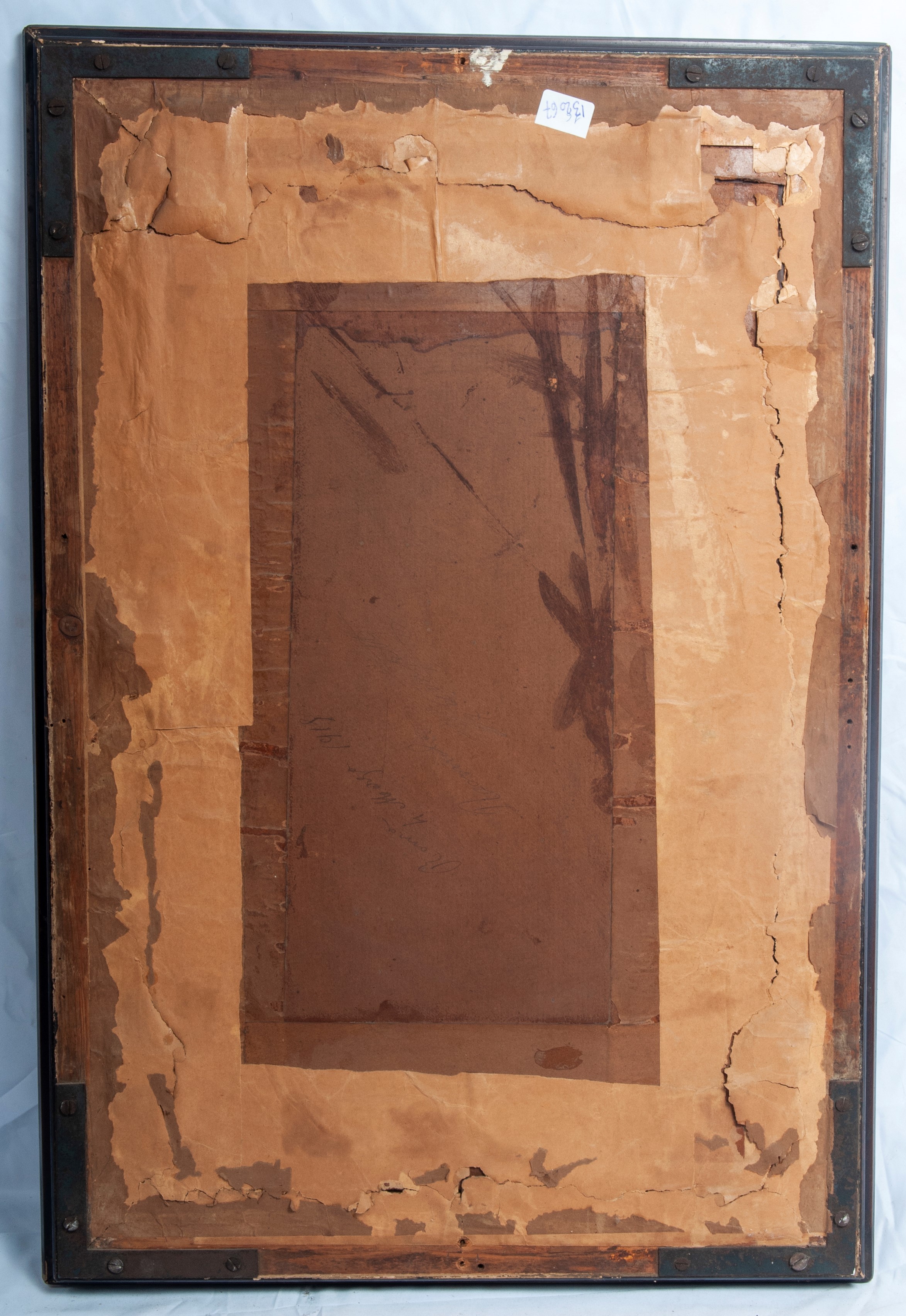 Specchiera da parete in legno e stucco, inizio XX secolo