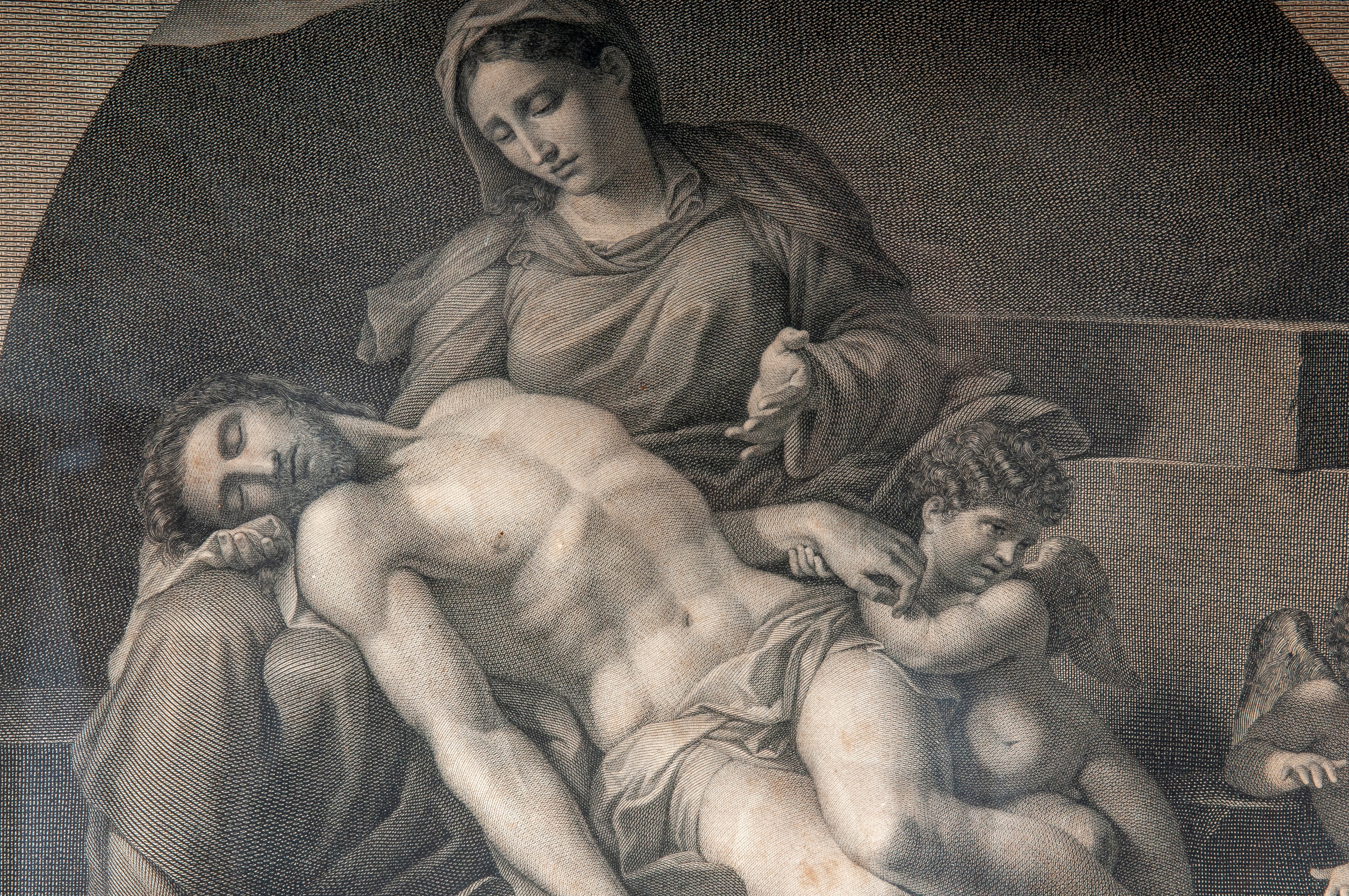 Annibale Carracci - Pietà, multiplo su carta