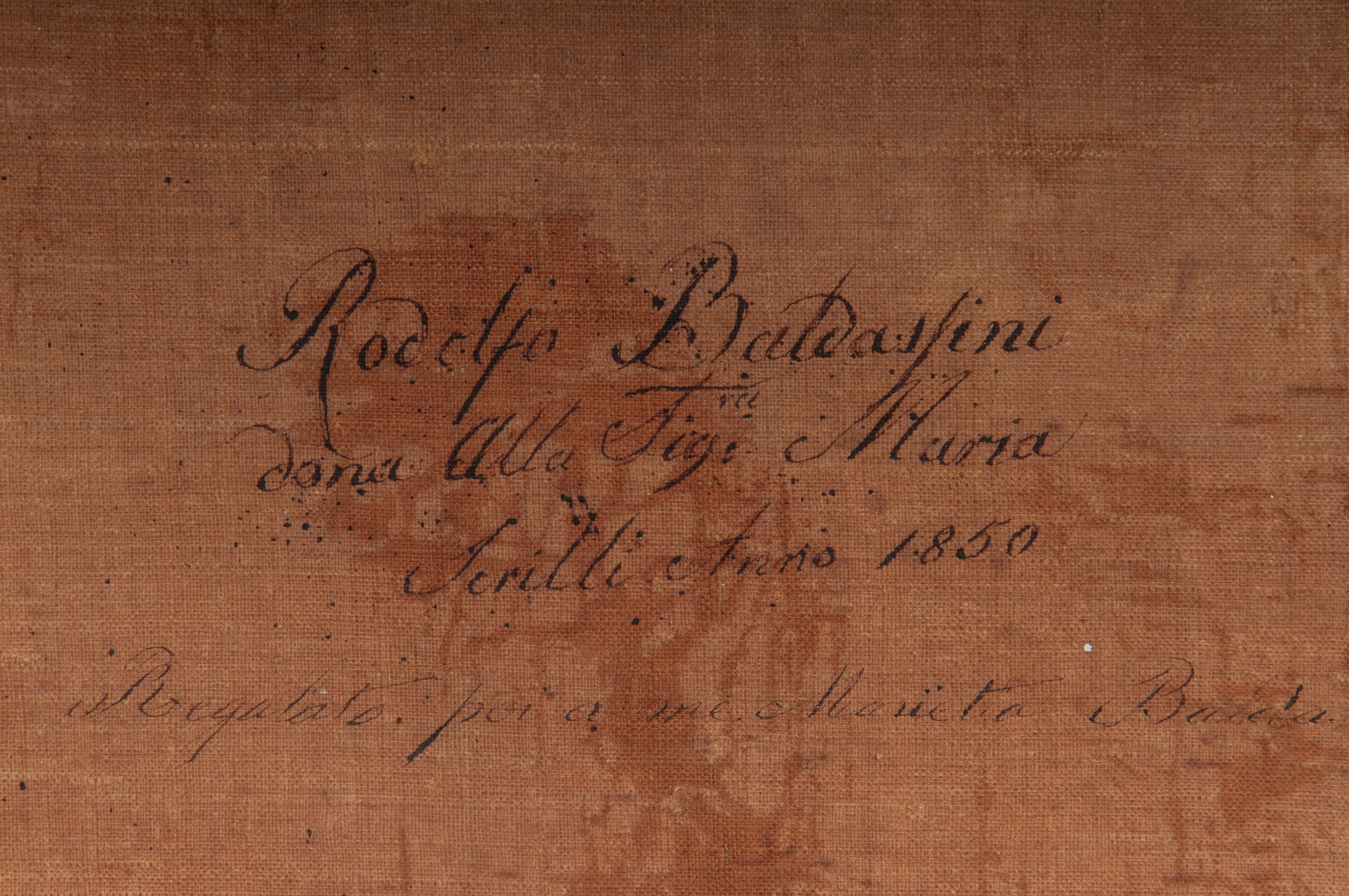 Capoletto devozionale con Madonna orante