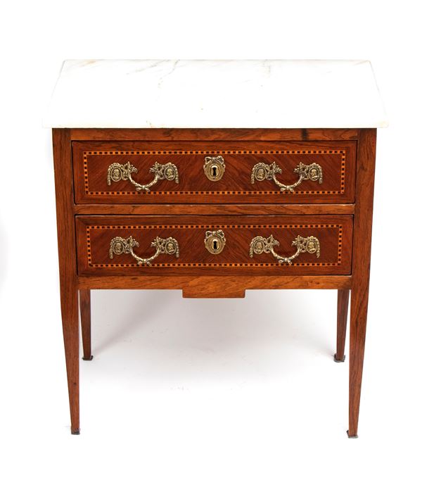 Comò intarsiato Luigi XVI