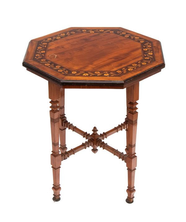 Tavolino intarsiato francese