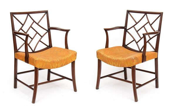 Coppia di poltrone inglesi Giorgio IV