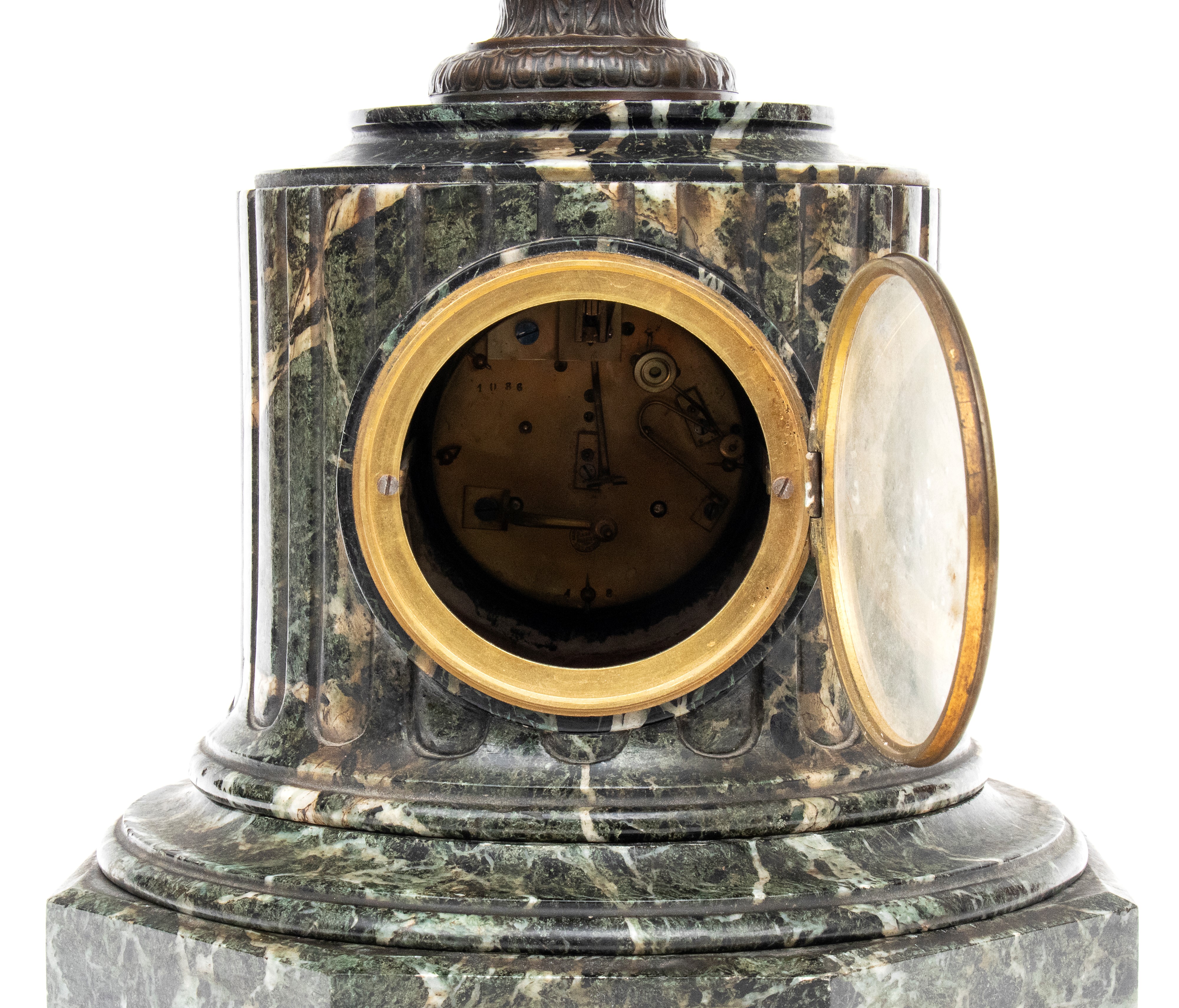 Orologio in bronzo e marmo