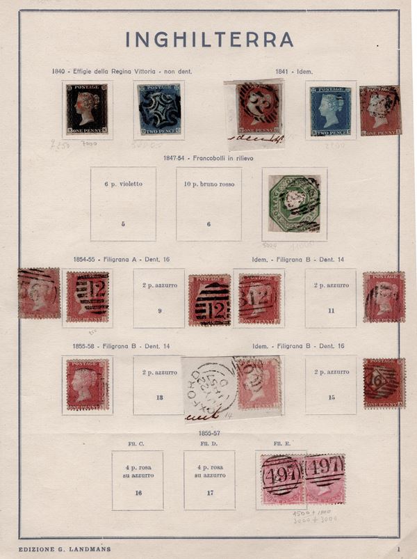 Gran Bretagna - Accumulazione/studio del primo periodo + Collezione di Malta e Gibilterra.