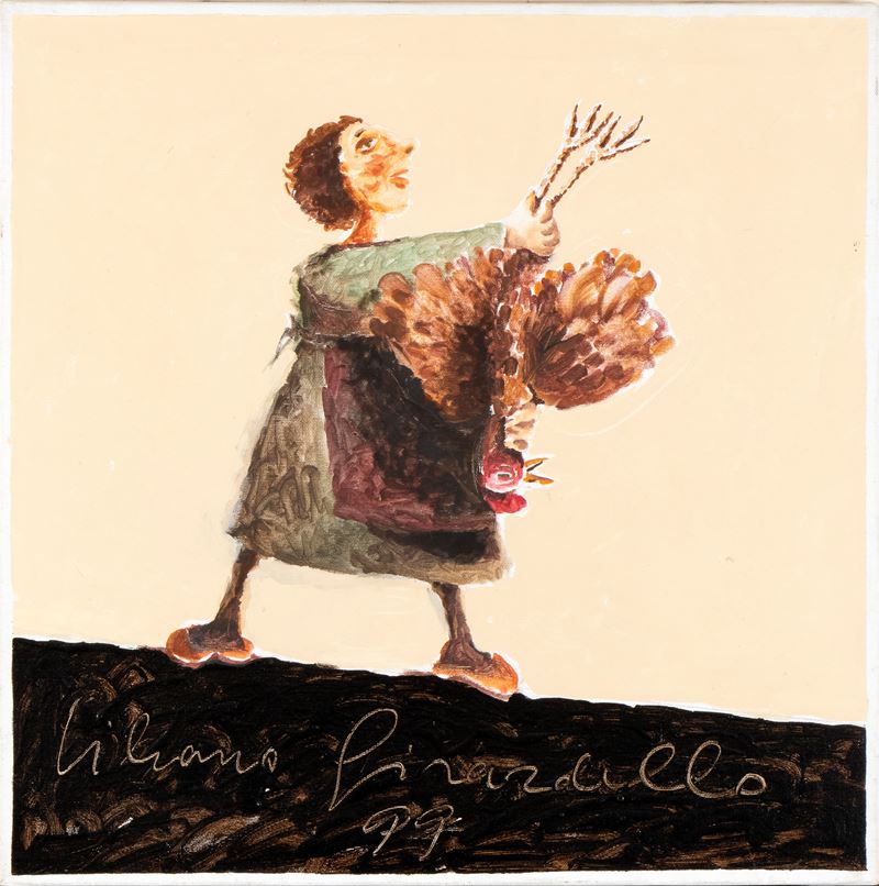 Silvano Girardello - Capriccio, tecnica mista su tela