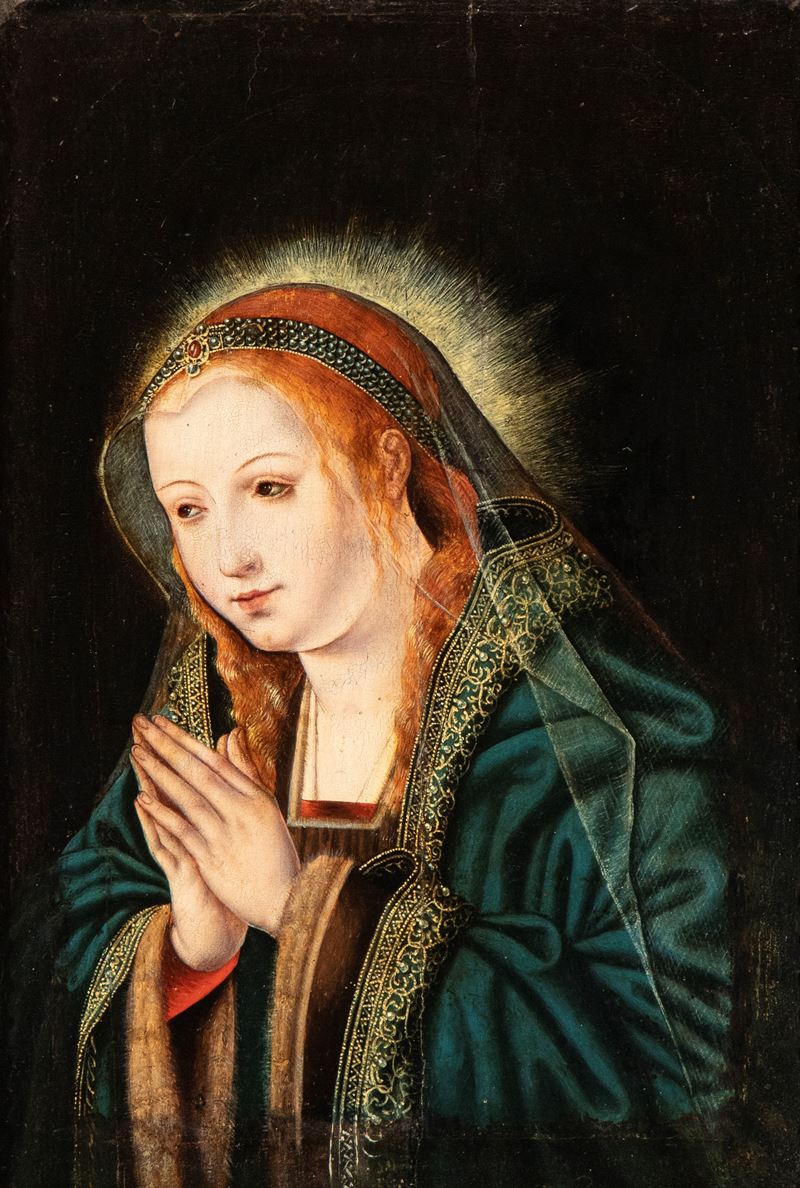 Quentin Metsys - Madonna in preghiera, olio su tavola