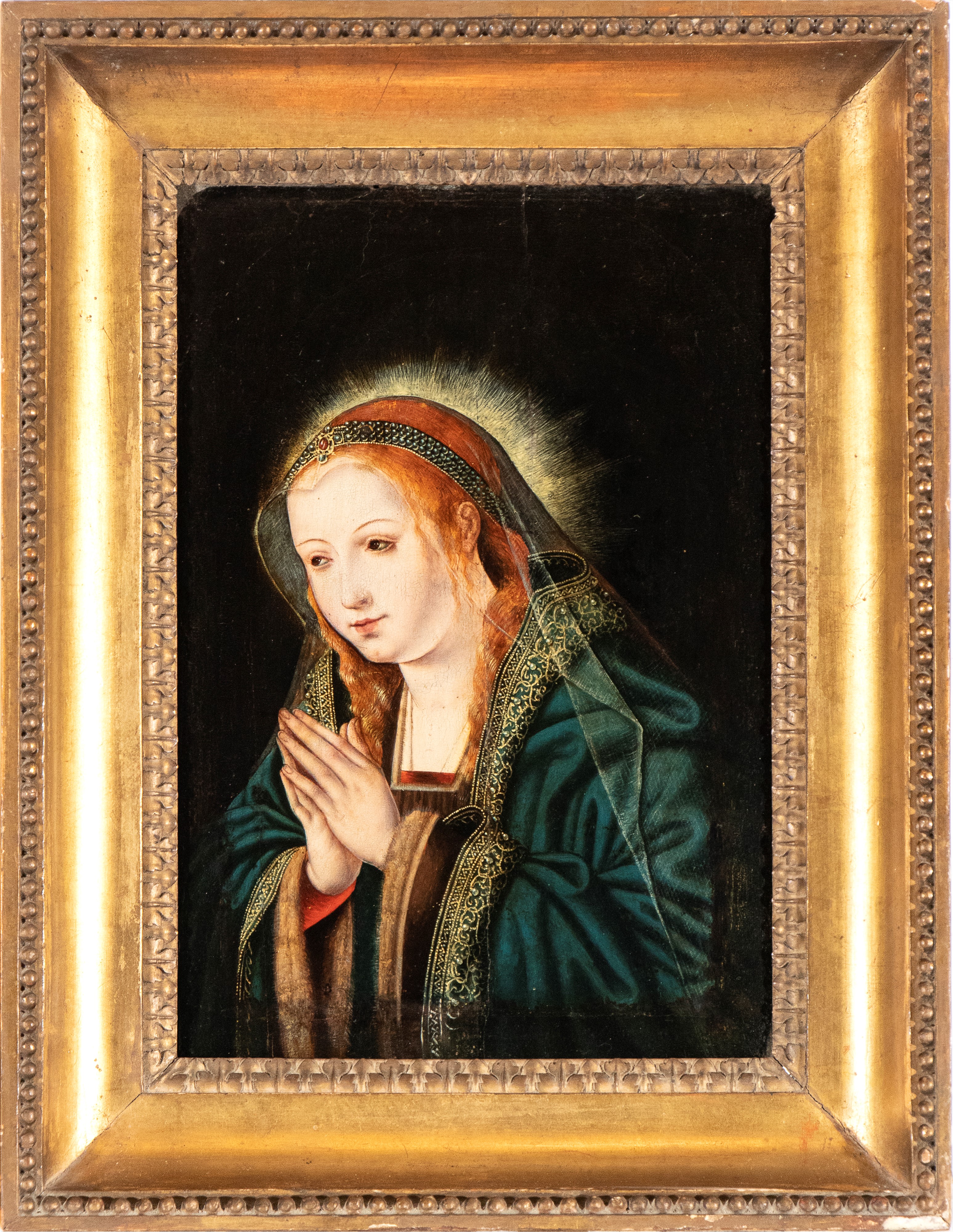 Quentin Metsys - Madonna in preghiera, olio su tavola