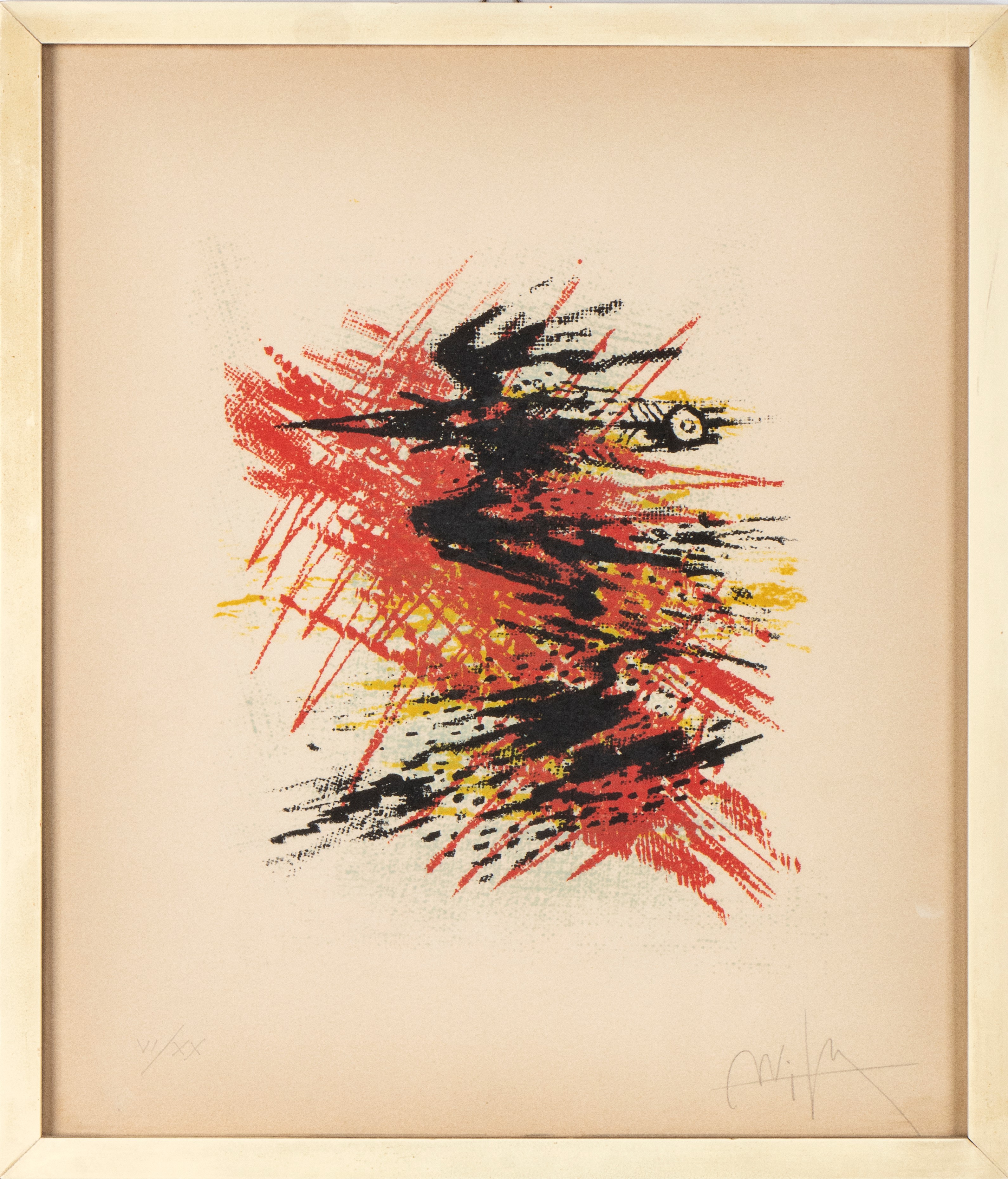 Wilfredo Lam - Senza titolo, Litografia