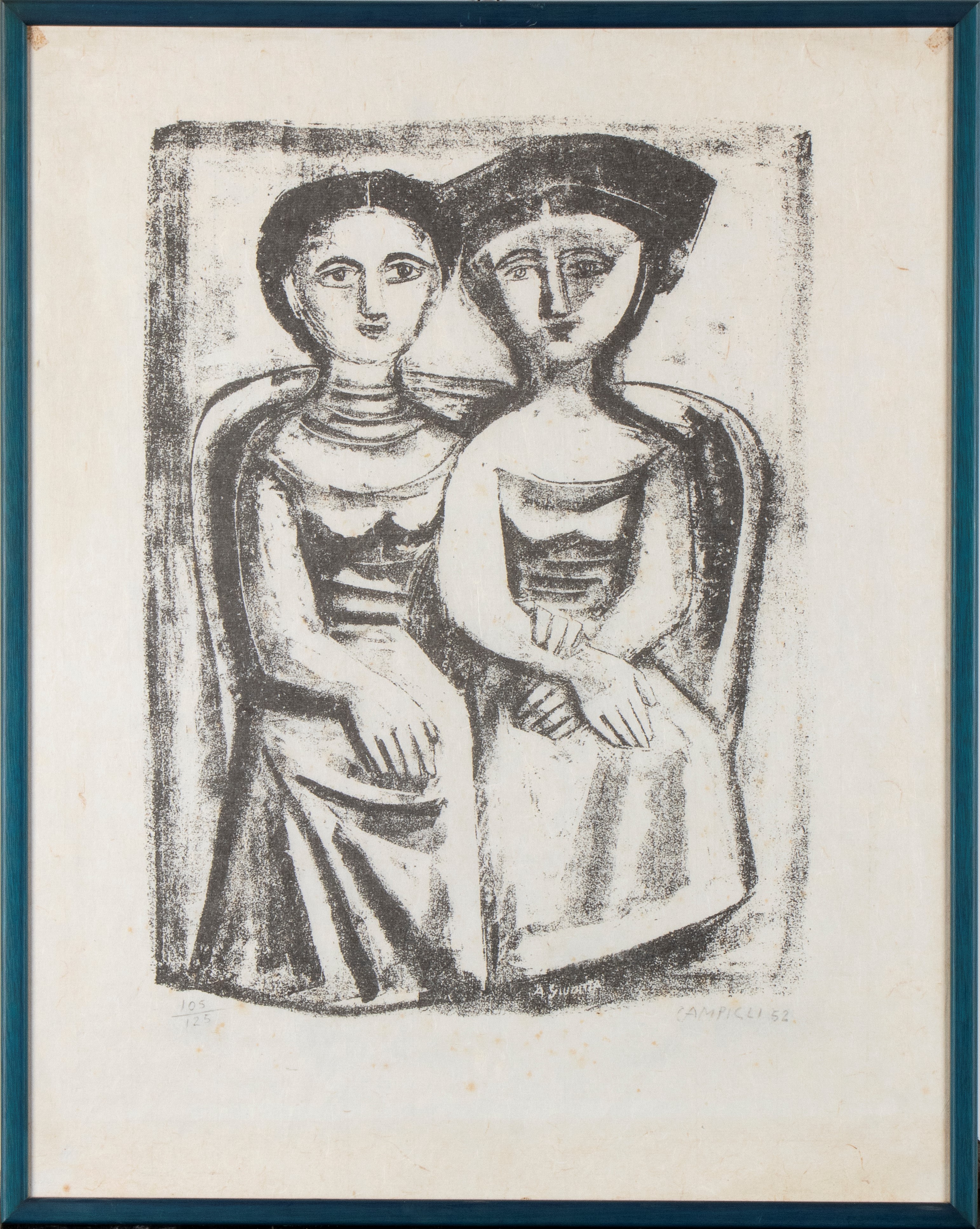 Massimo Campigli - A Giuditta, litografia
