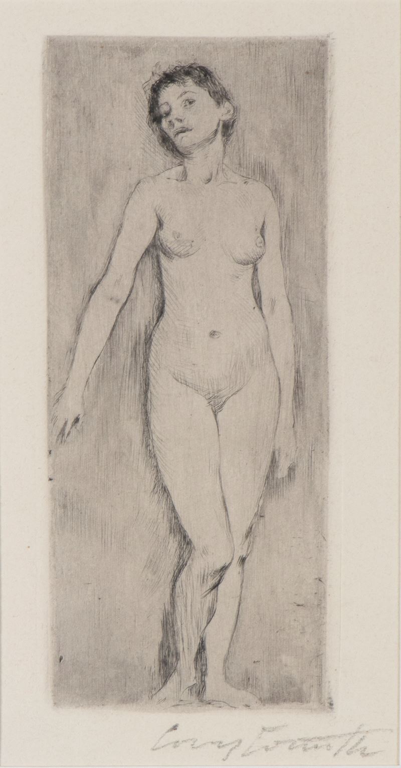 Lovis Corinth - Nudo femminile in piedi, 1896
