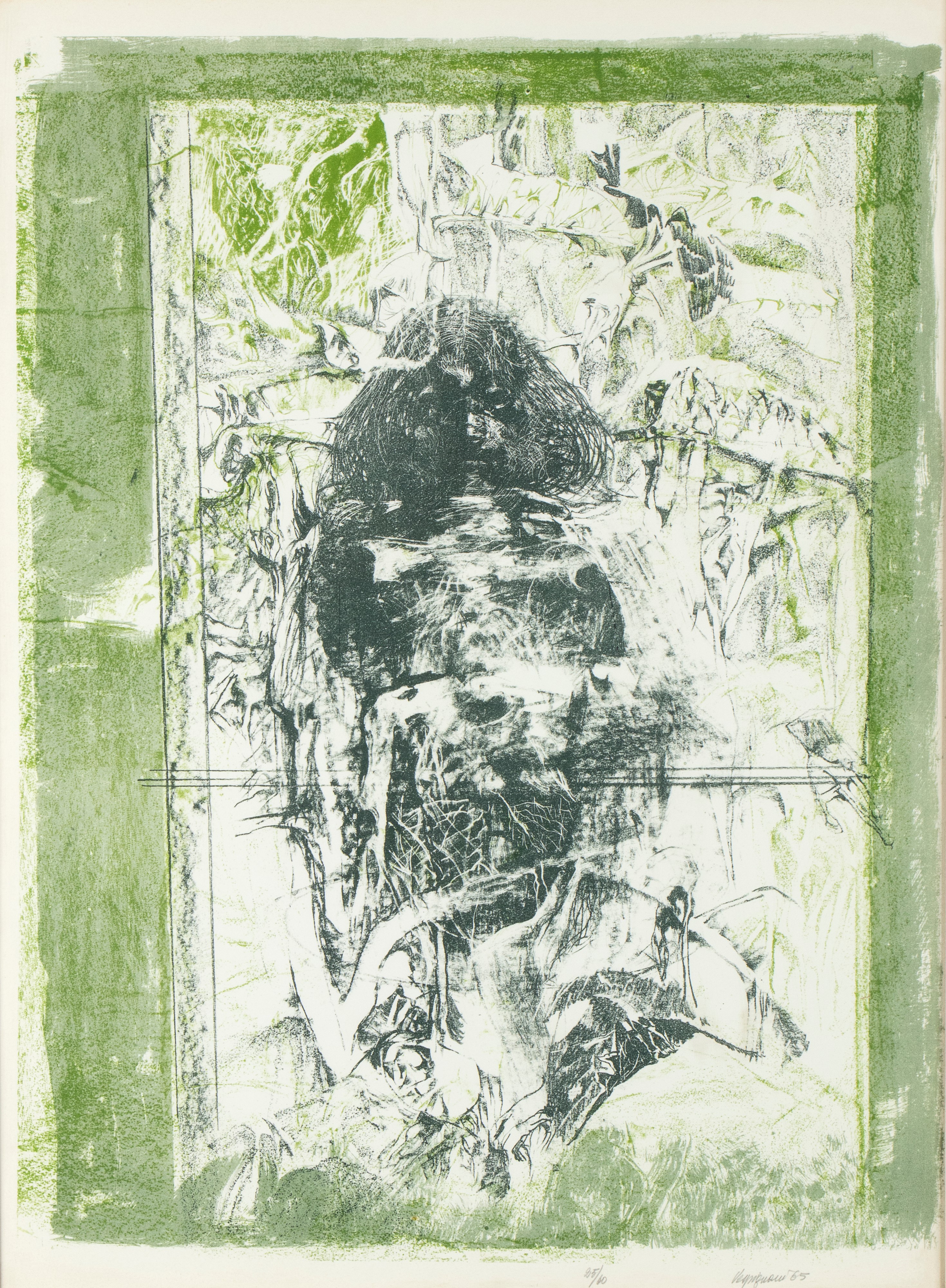 Renzo Vespignani - Senza titolo (1961), litografia