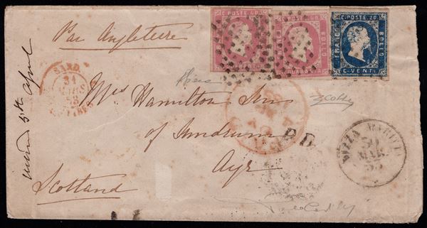 Sardegna - I emissione, rara combinazione per la Scozia.