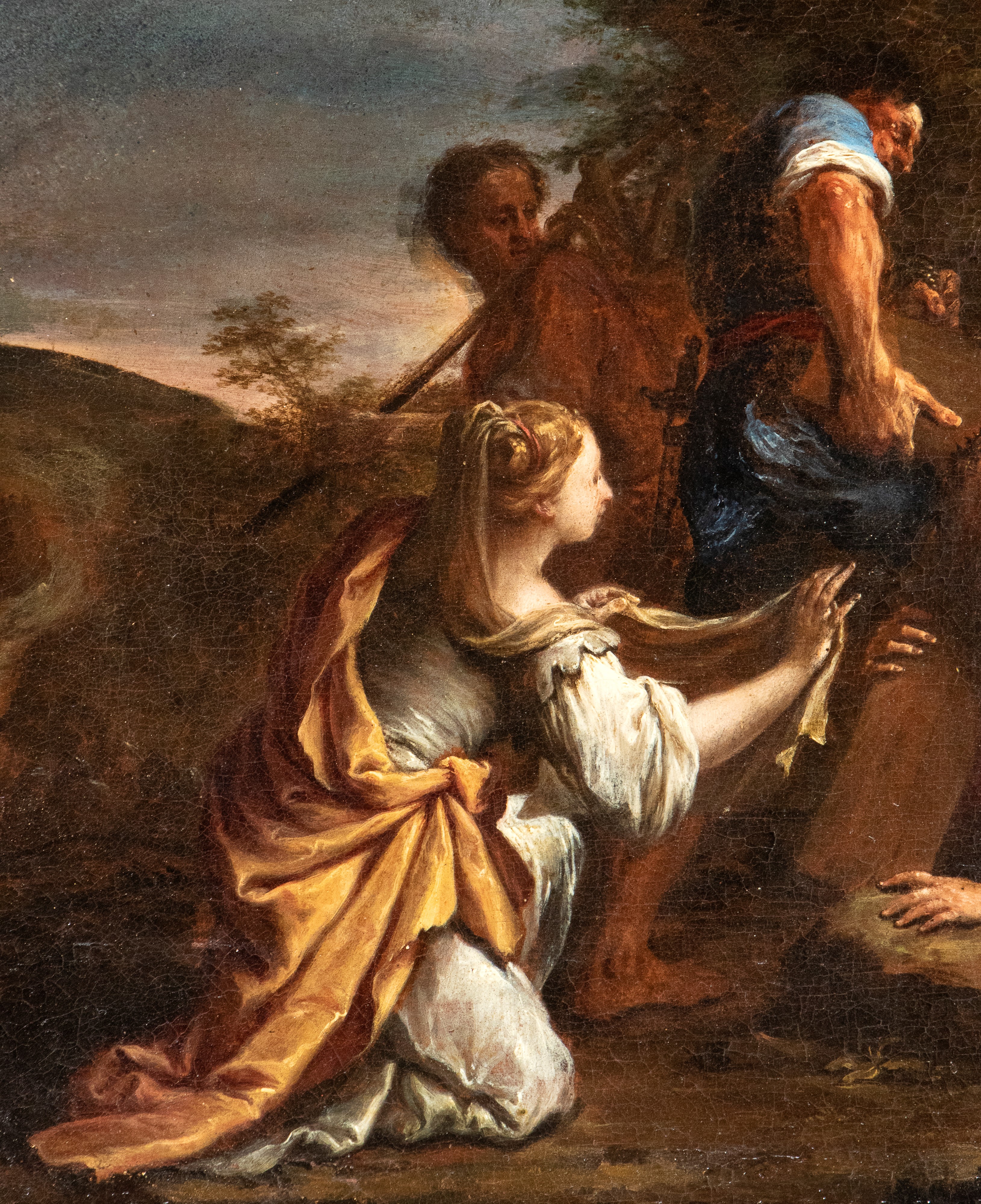 Artista Attivo a Roma, Seconda Metà XVII Secolo - Autore sconosciuto, Salita al Calvario con la V...