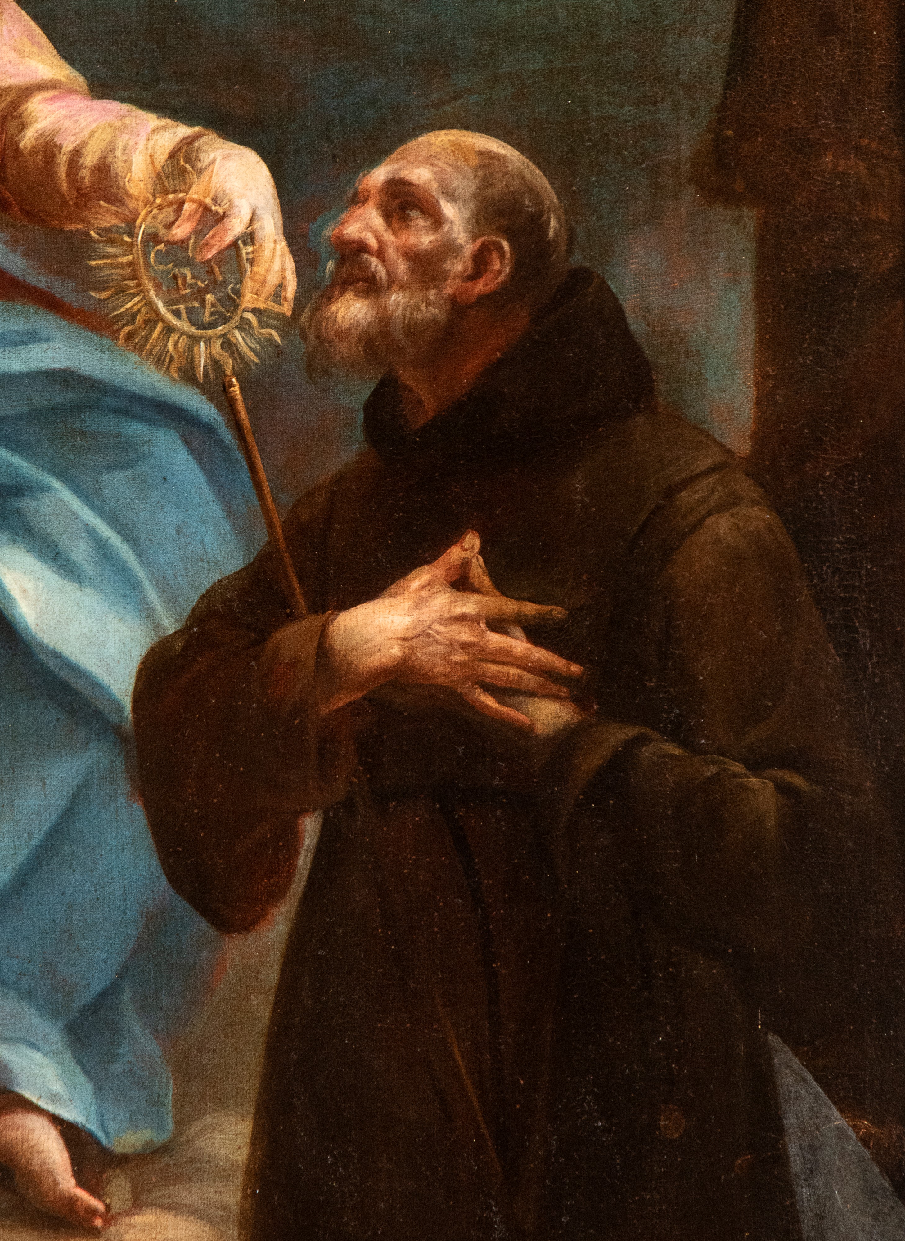 San Francesco di Paola e Sant'Antonio da Padova al cospetto della Madonna con il Bambino