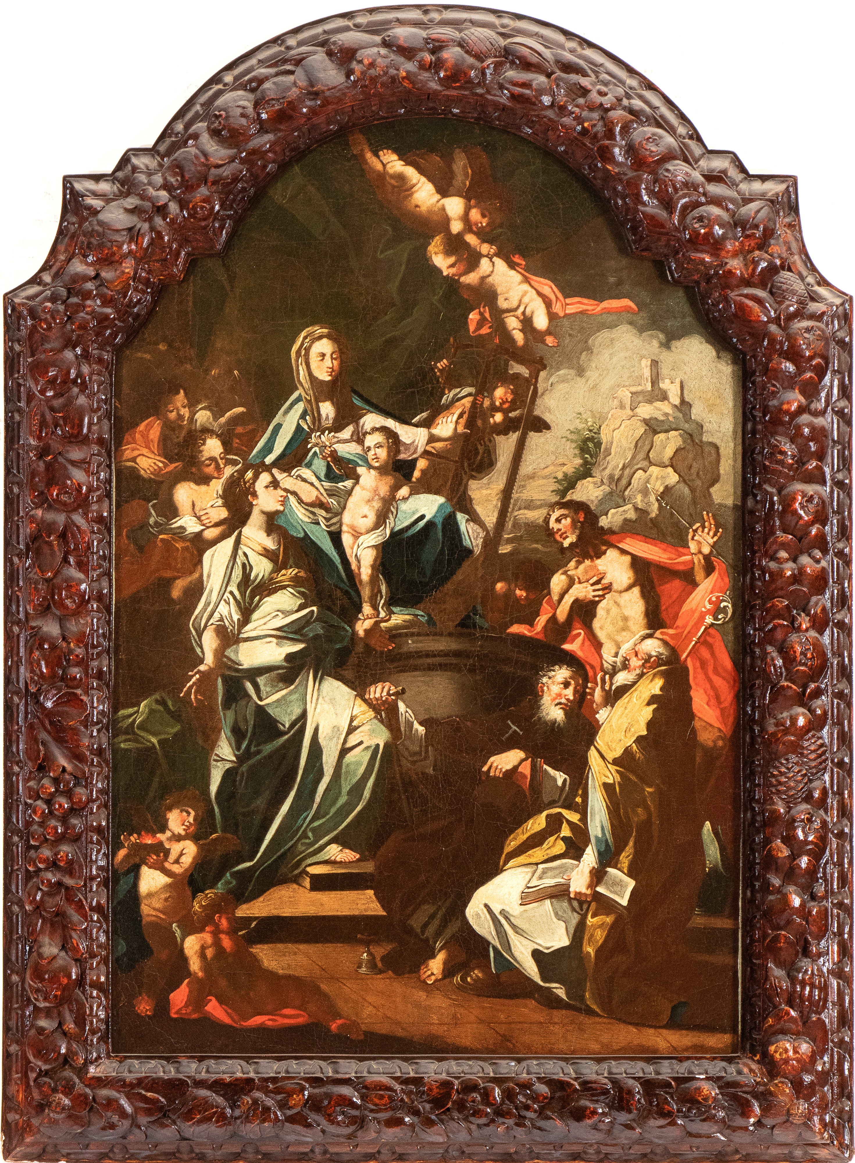 Madonna in trono con il Bambino, angeli e santi