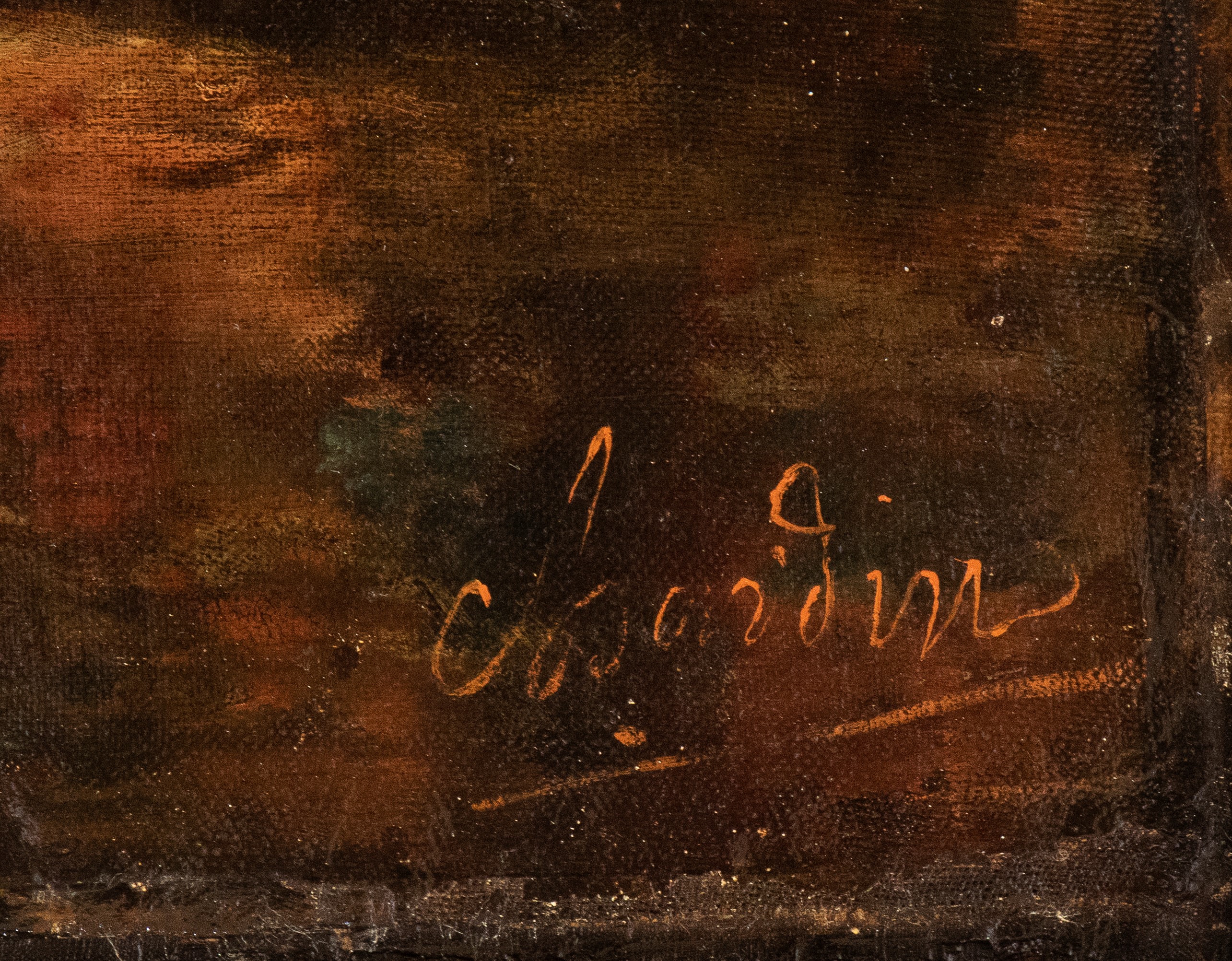 Artista Francese, XIX Secolo - Vanitas con libri, gessi, teiera e tavolozza, olio su tela