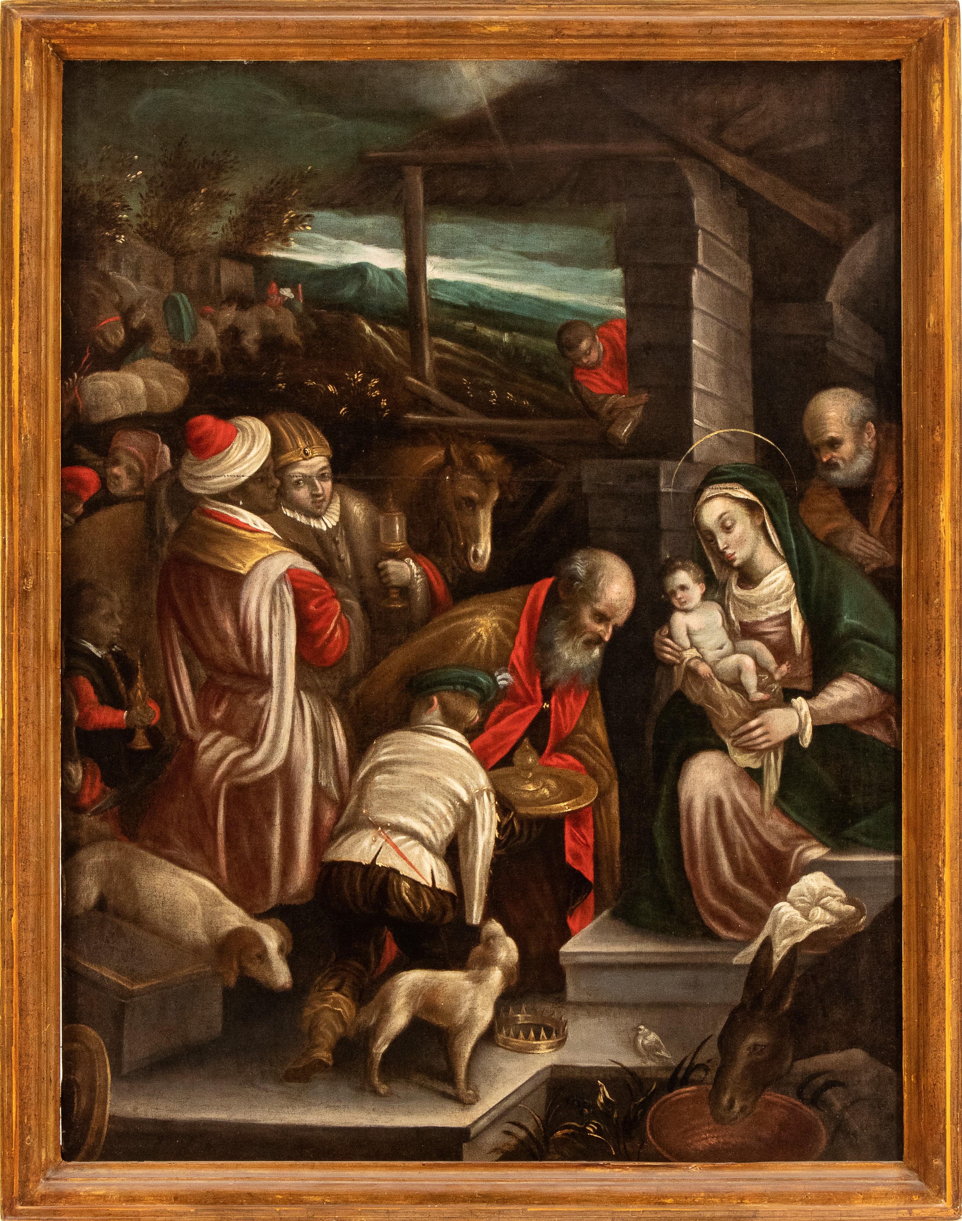 Bottega Bassanesca - Adorazione dei Magi - Olio su tela