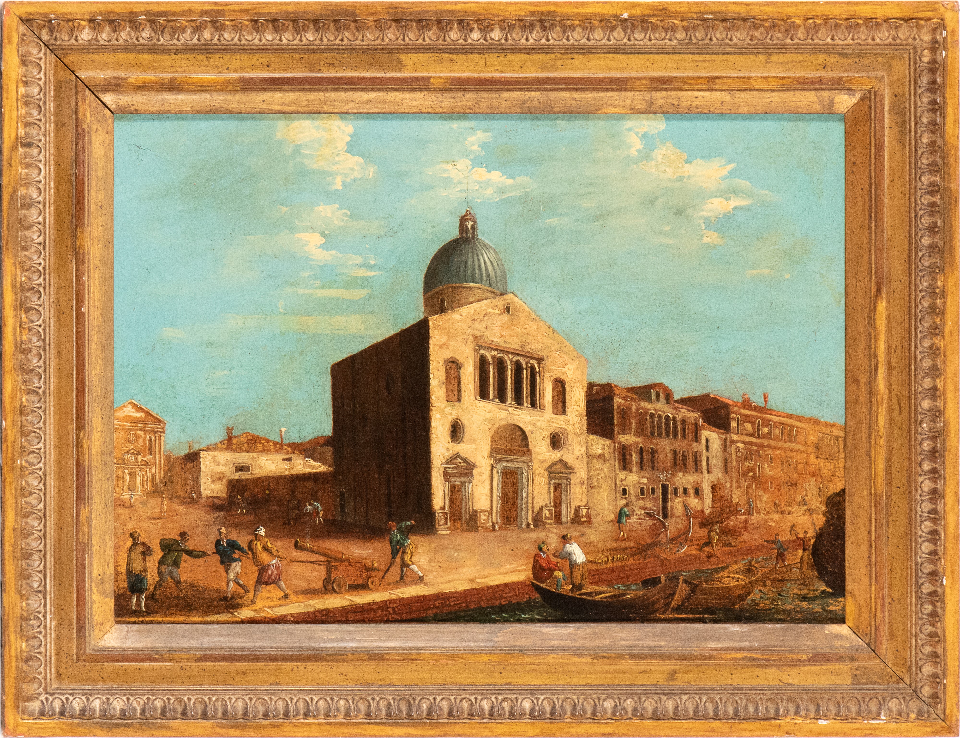 Artista Attivo a Venezia, Prima Metà XIX Secolo - Veduta di Venezia, olio su tela