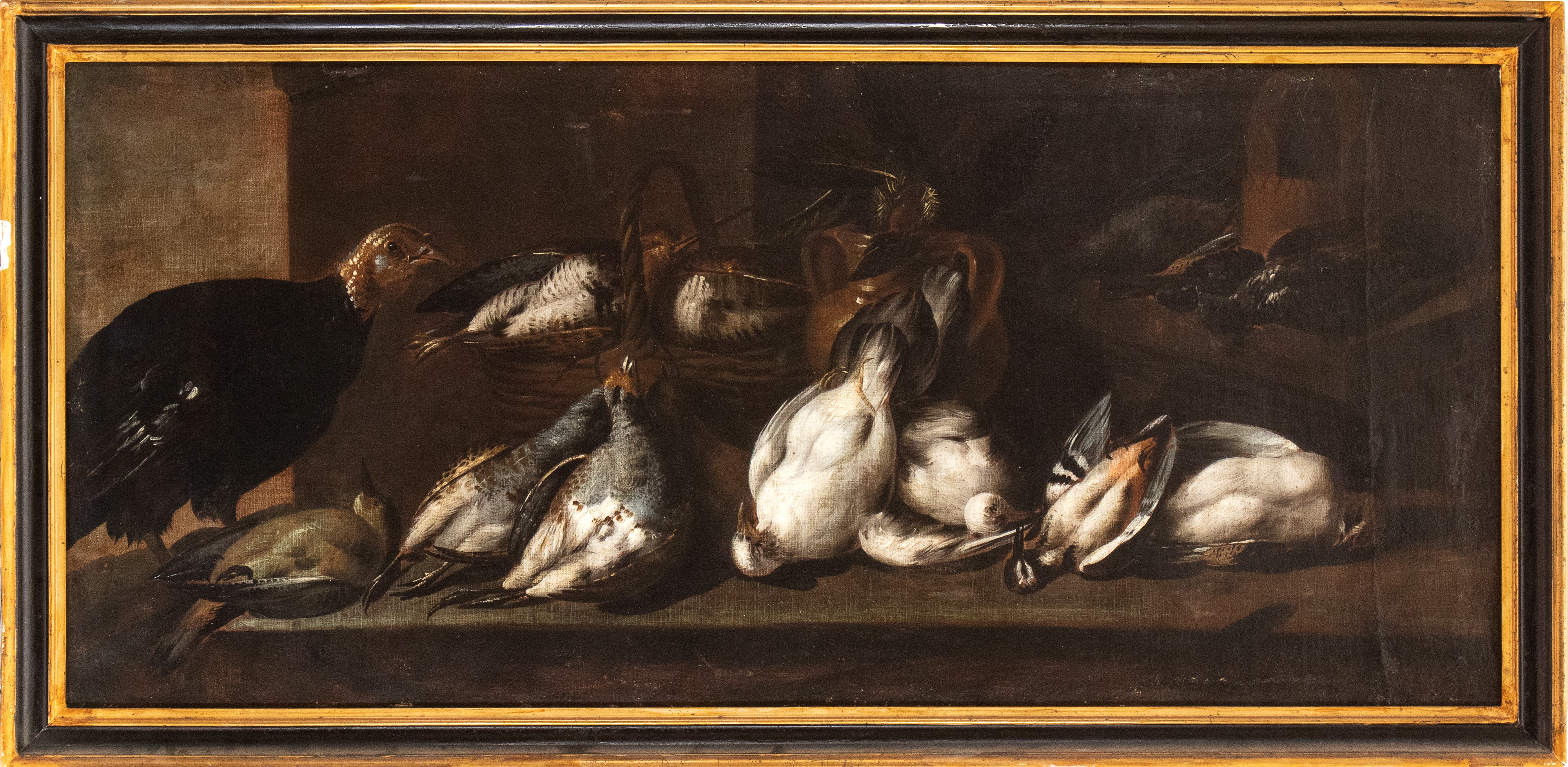 Natura morta con tacchino e cacciagione